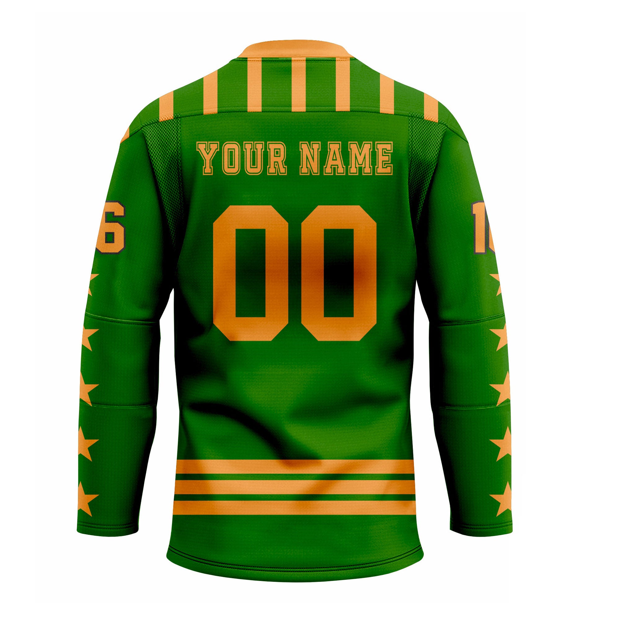 CUSTOM FOREST GREEN YELLOW HOCKEY JERSEY