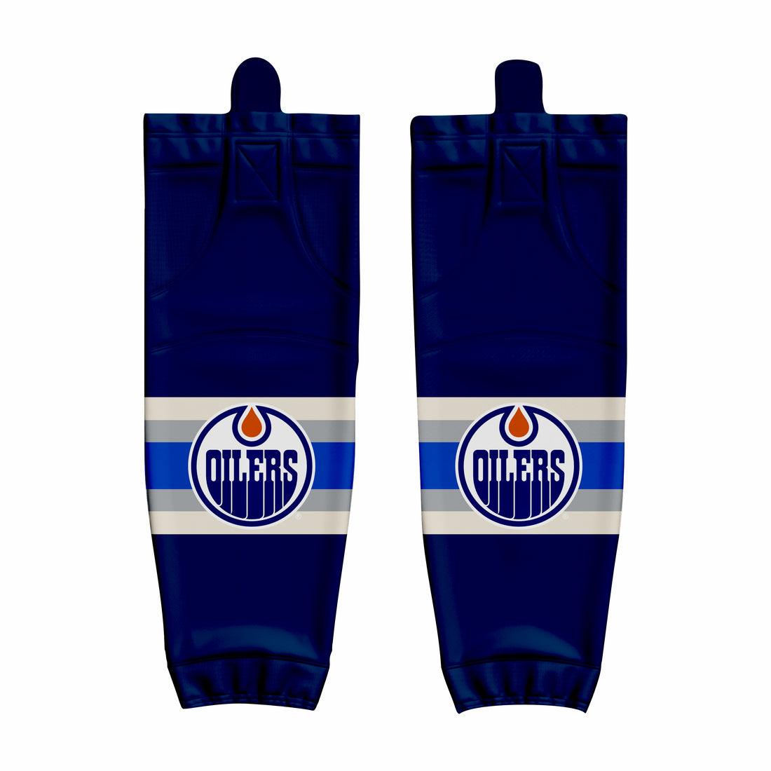 Custom Blue Gray Hockey Socks