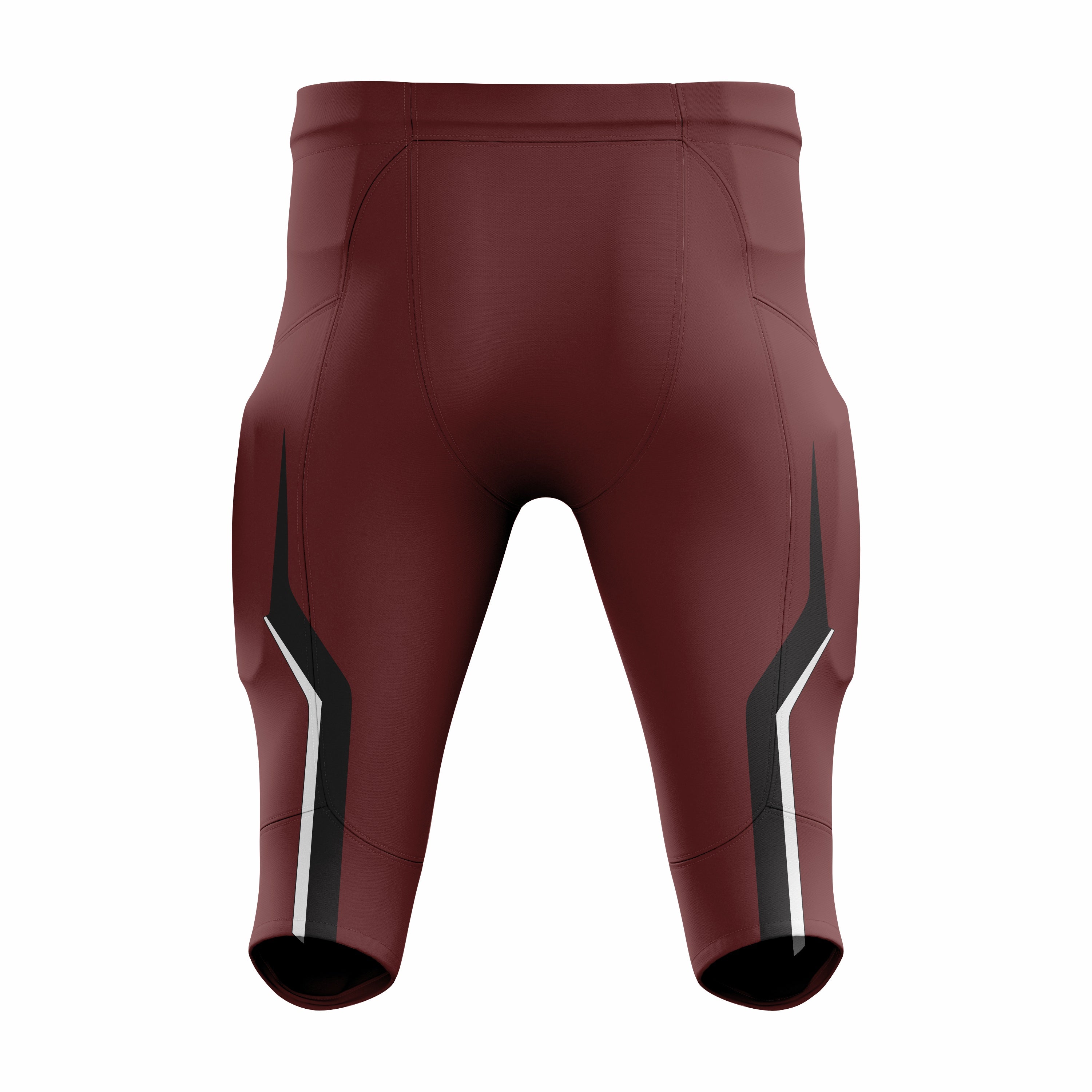 Custom Maroon & White American Football Pant