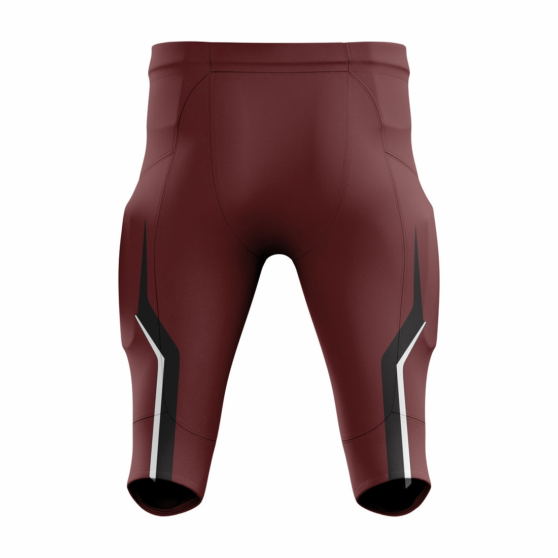 Custom Maroon & White American Football Pant