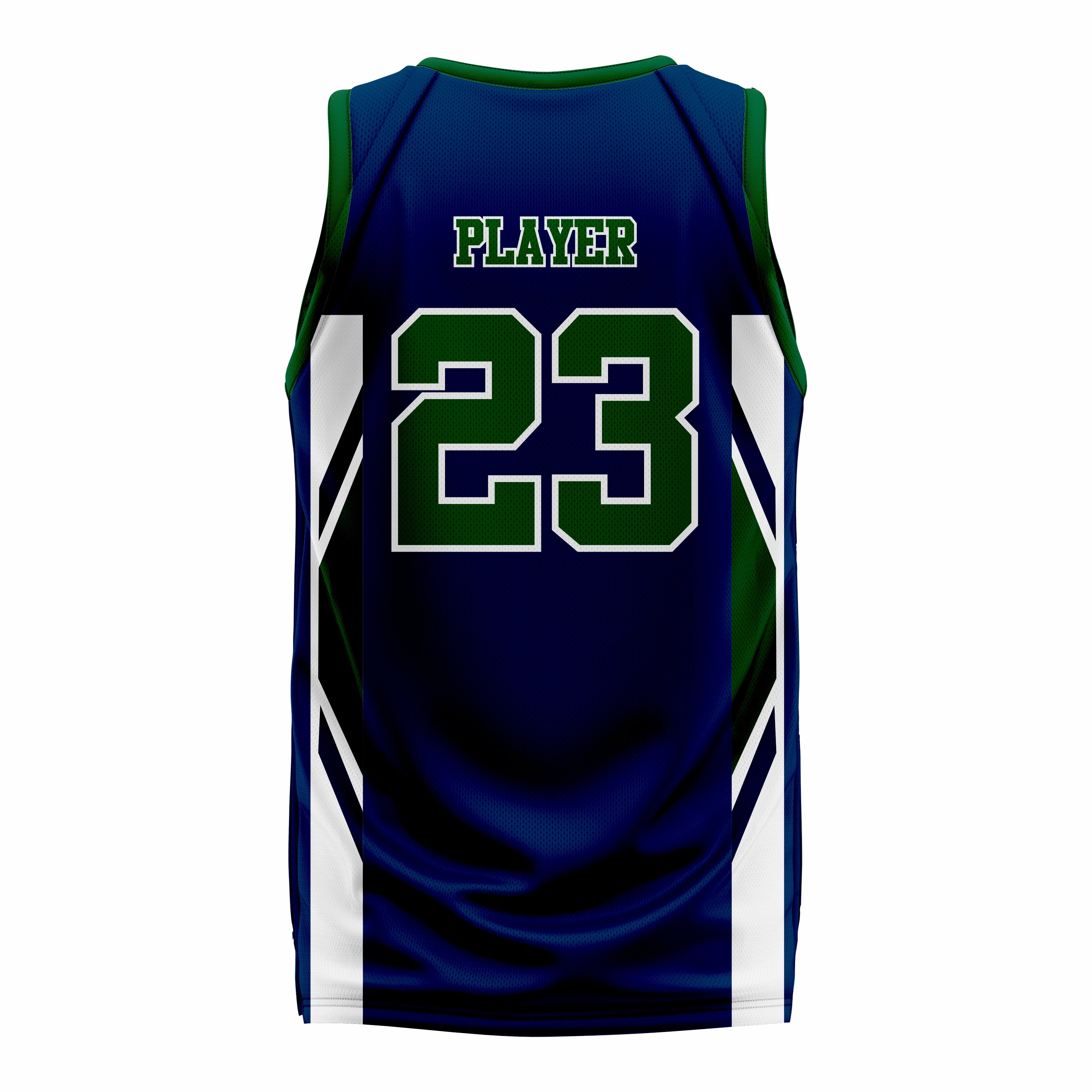 Custom Green white Blue Basketball Jersey | Sports Custom Uniform