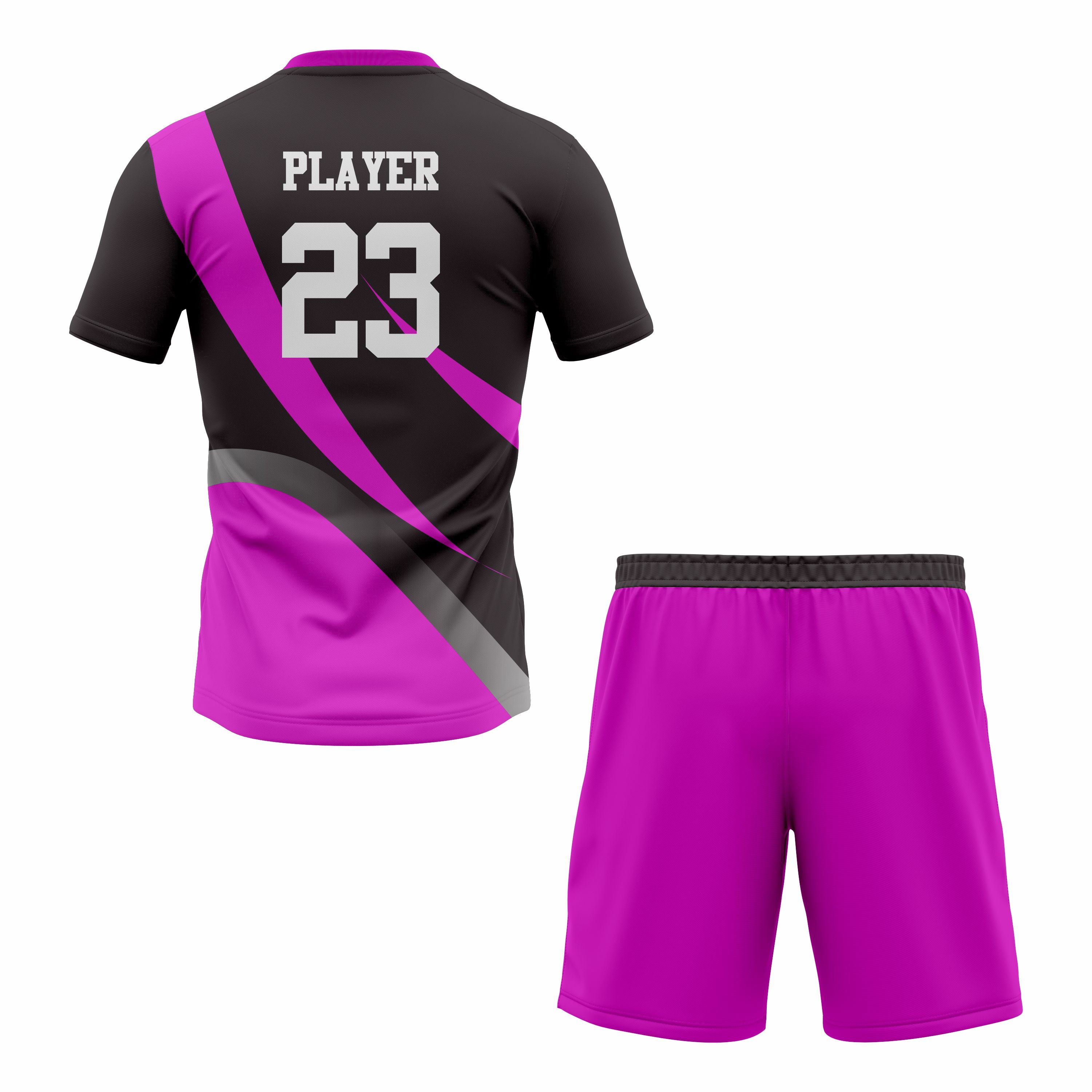 CUSTOM PURPLE BLACK SOCCER UNIFORM