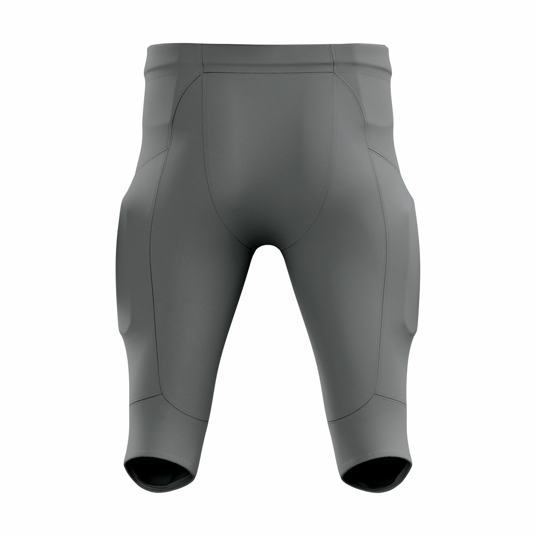 Custom Gray Authentic Integrated Football Pant (High Rise)