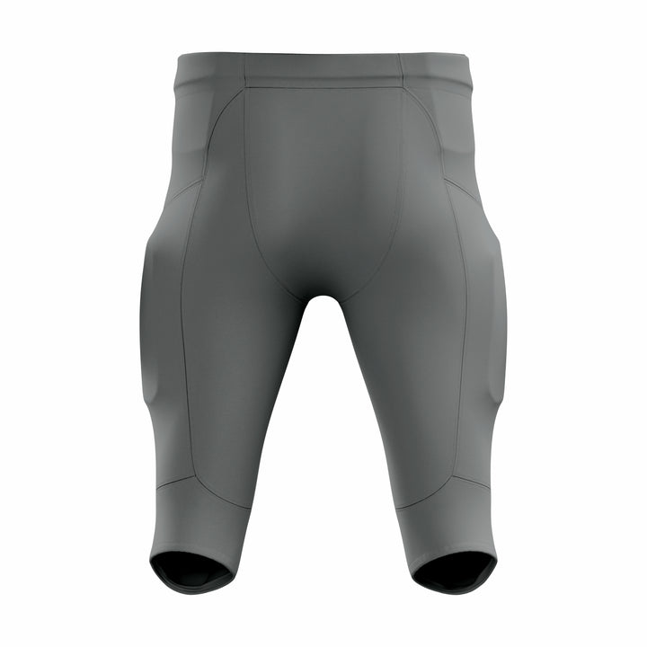 Custom Gray Authentic Integrated Football Pant (High Rise)
