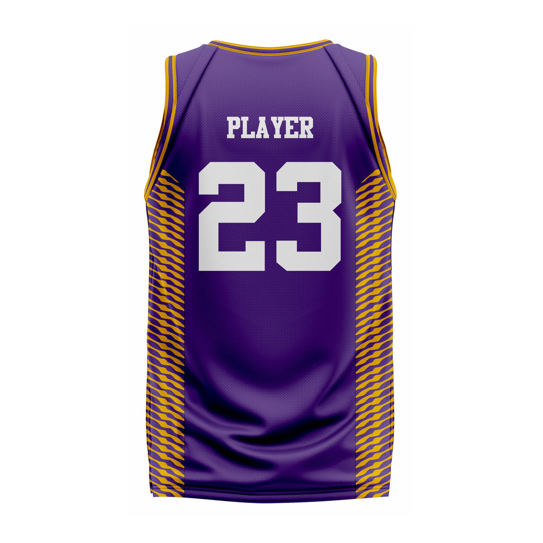 CUSTOM PURPLE YELLOW BASKETBALL JERSEY