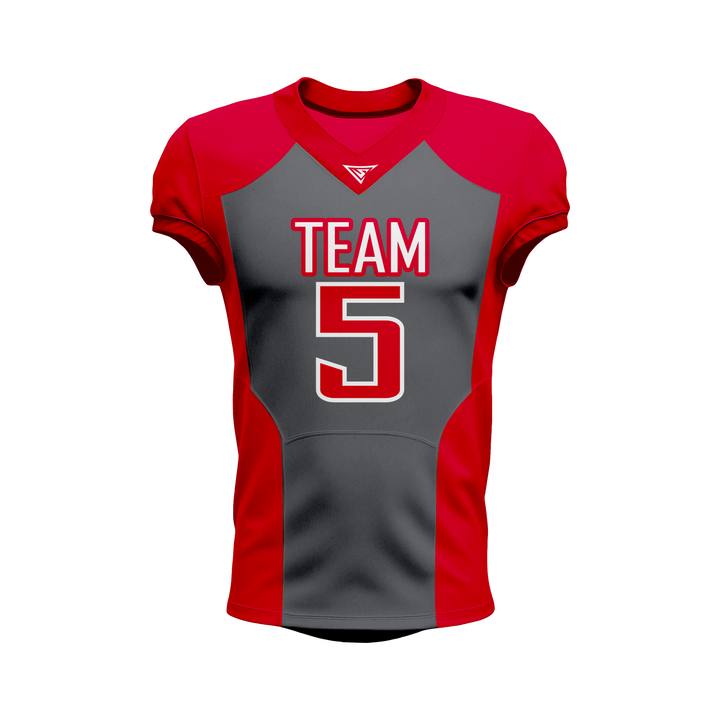 Custom Black & Red American Football Jersey