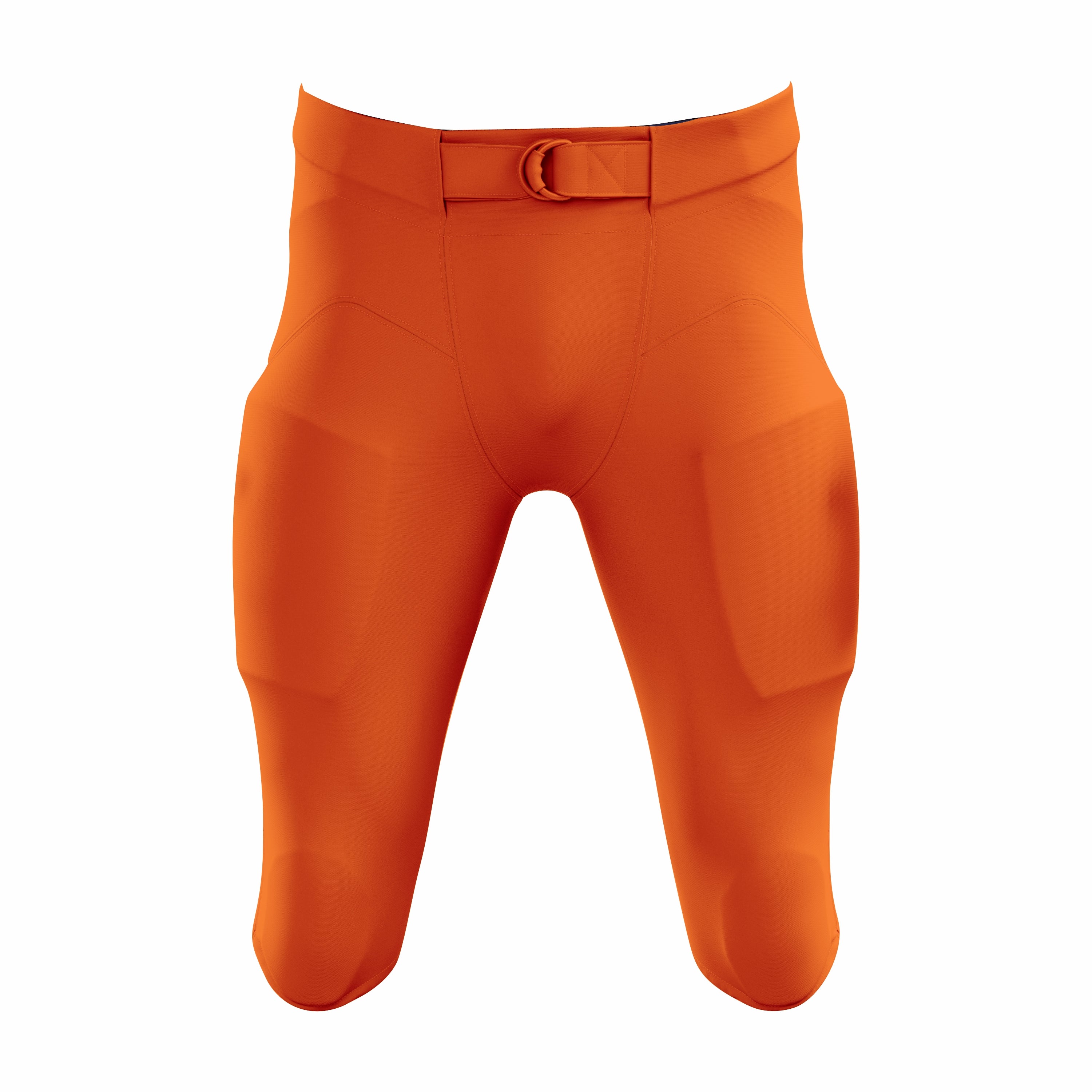 Custom Orange Authentic Integrated Football Pant (High Rise)