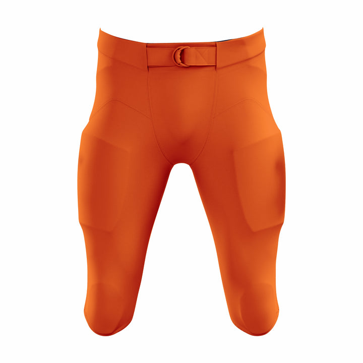 Custom Orange Authentic Integrated Football Pant (High Rise)
