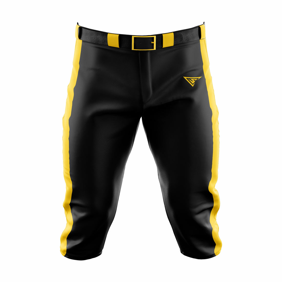 Custom Black & Yellow softball Knicker Pant