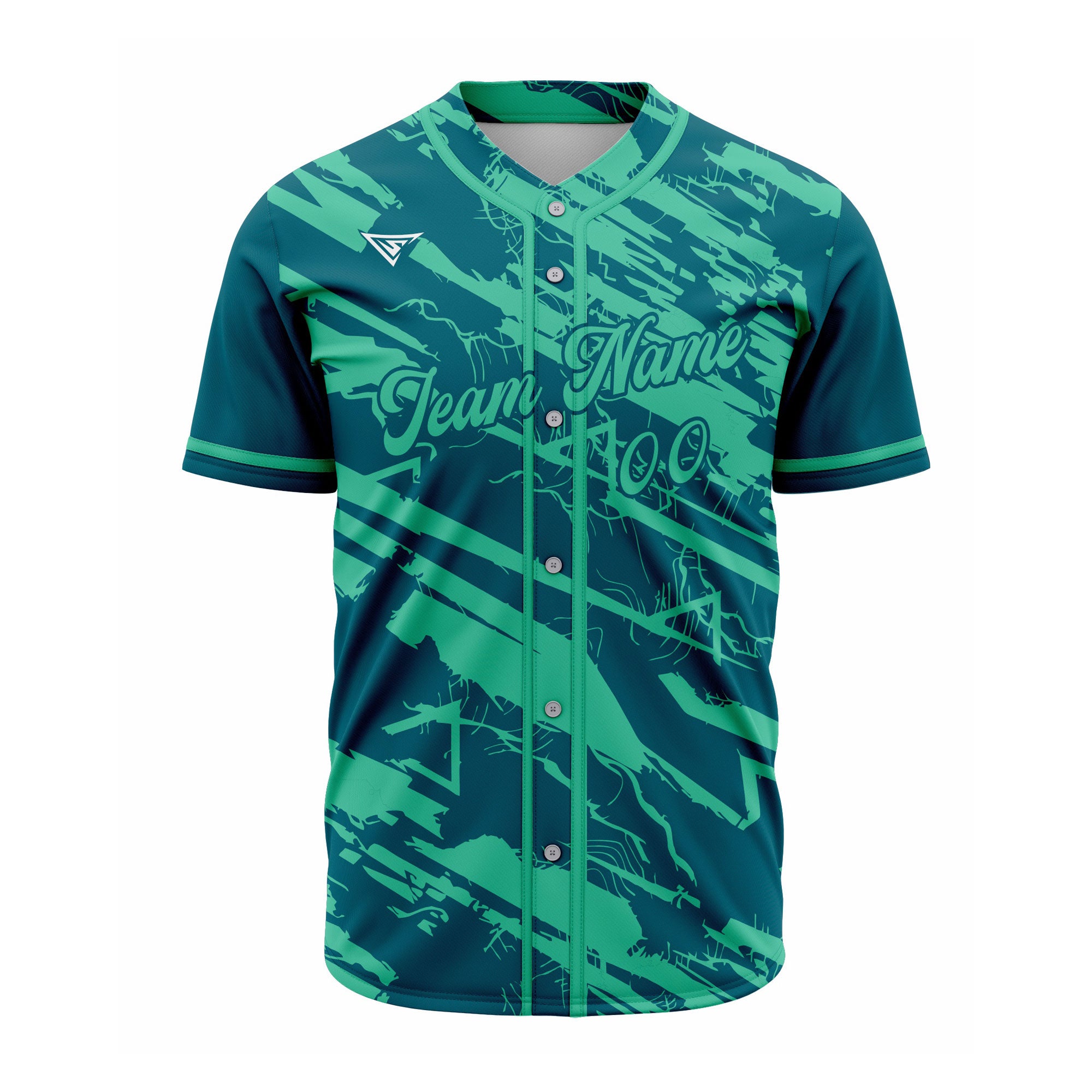 CUSTOM GREEN BASEBALL JERSEY