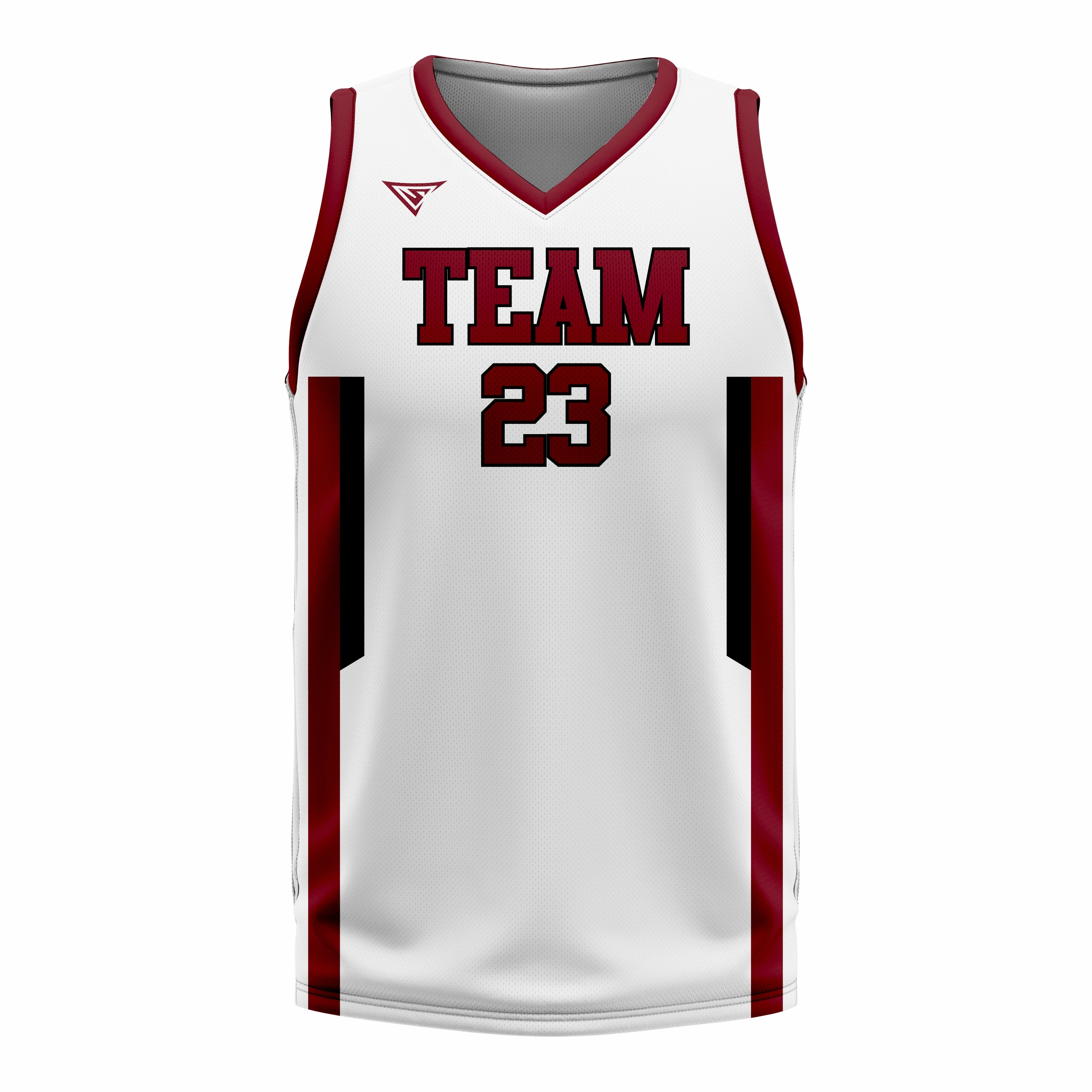 Custom Maroon white  Basketball Jersey | Sports Custom Uniform