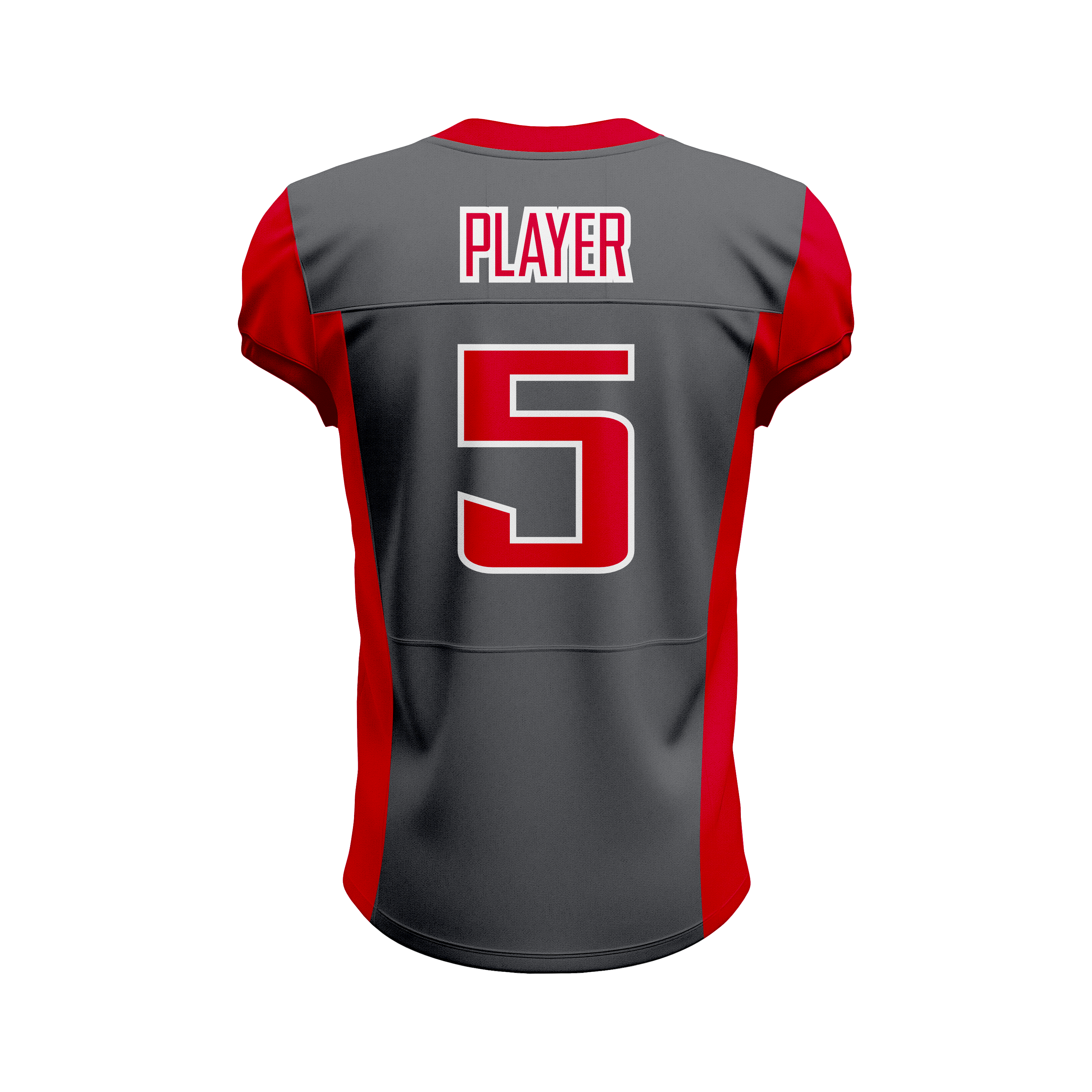 Custom Black & Red American Football Jersey