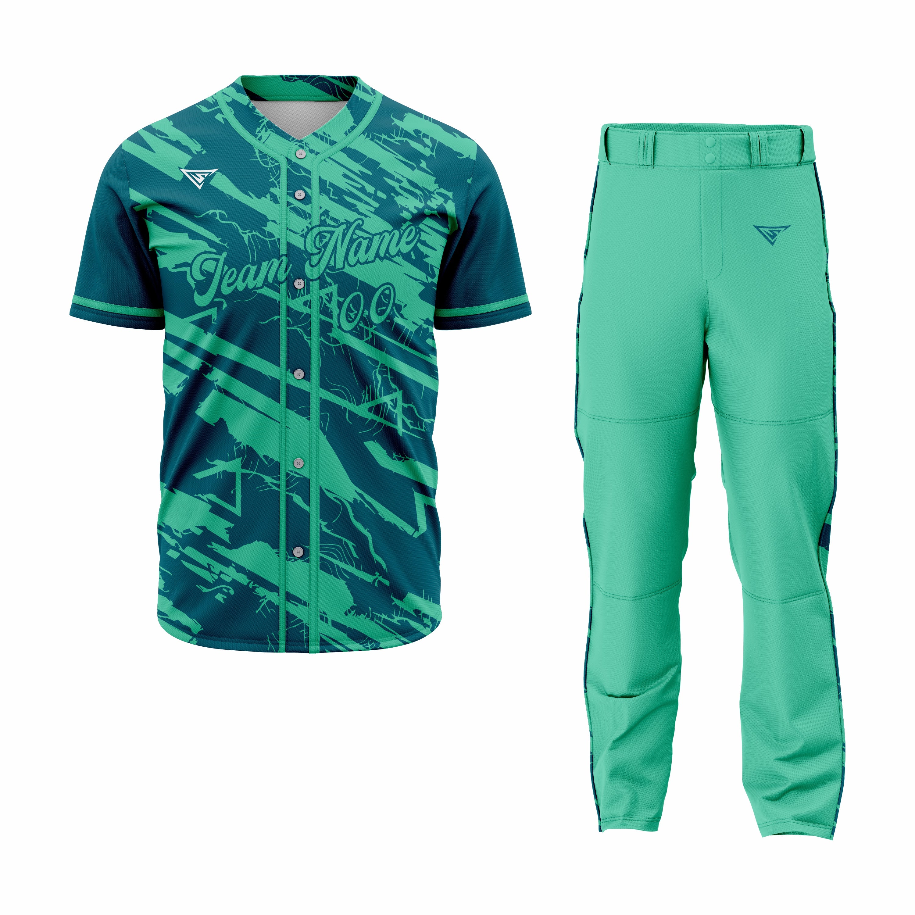 CUSTOM LIME GREEN BASEBALL UNIFORM