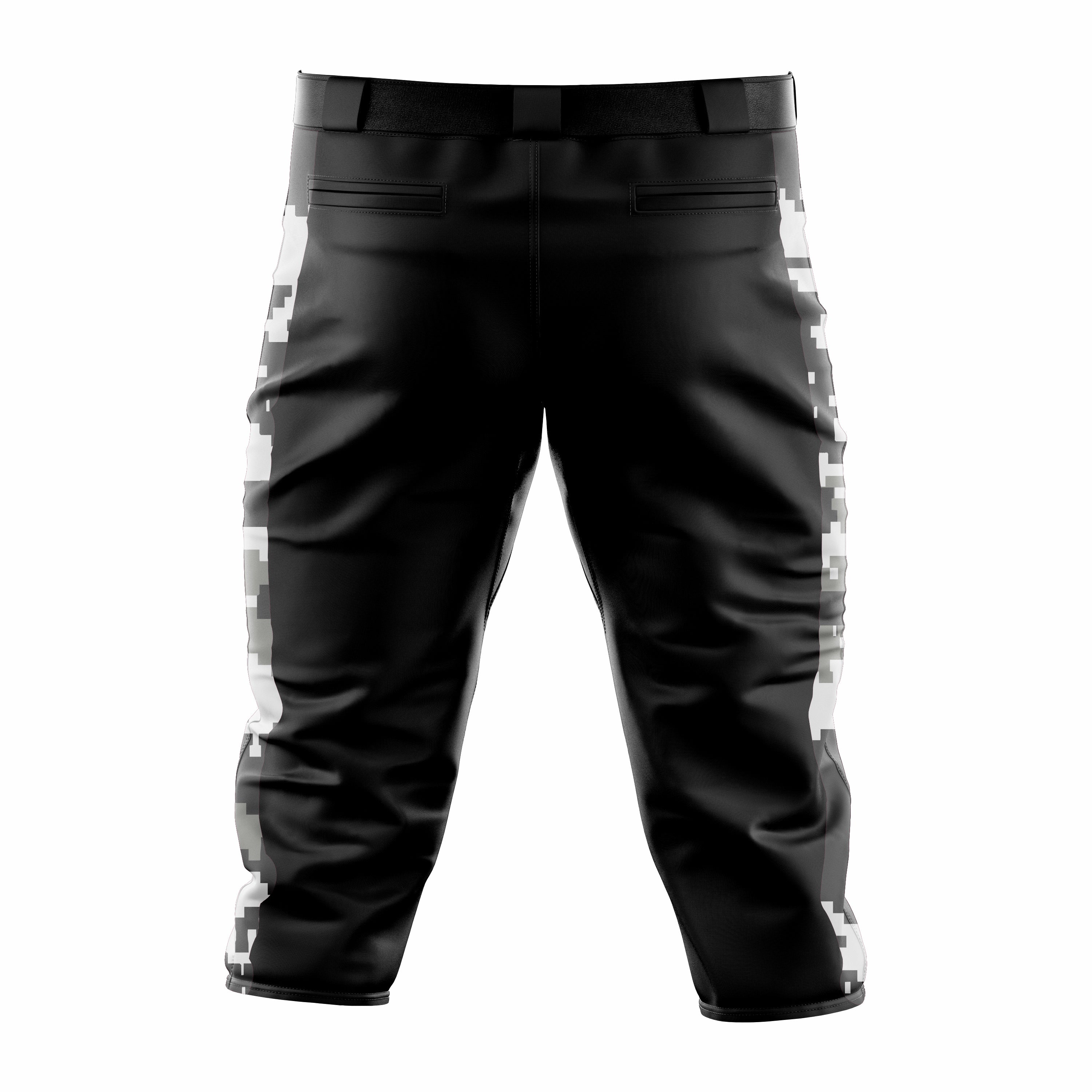 Custom Black, White & Green Baseball Knicker Pant