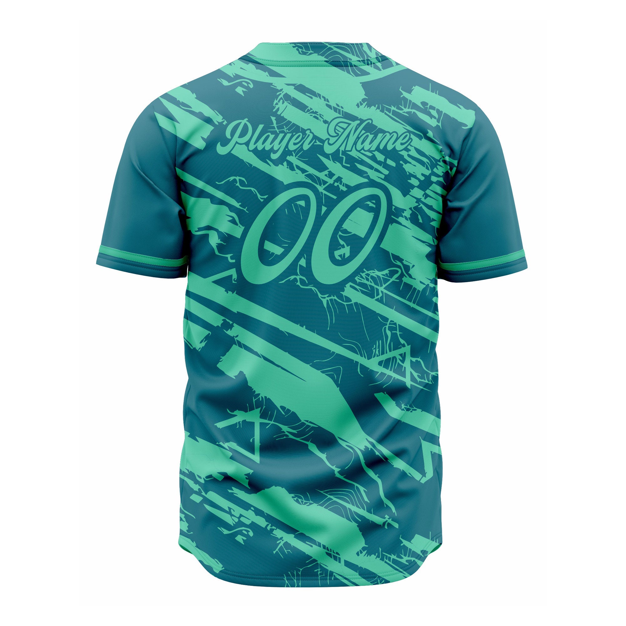 CUSTOM GREEN BASEBALL JERSEY