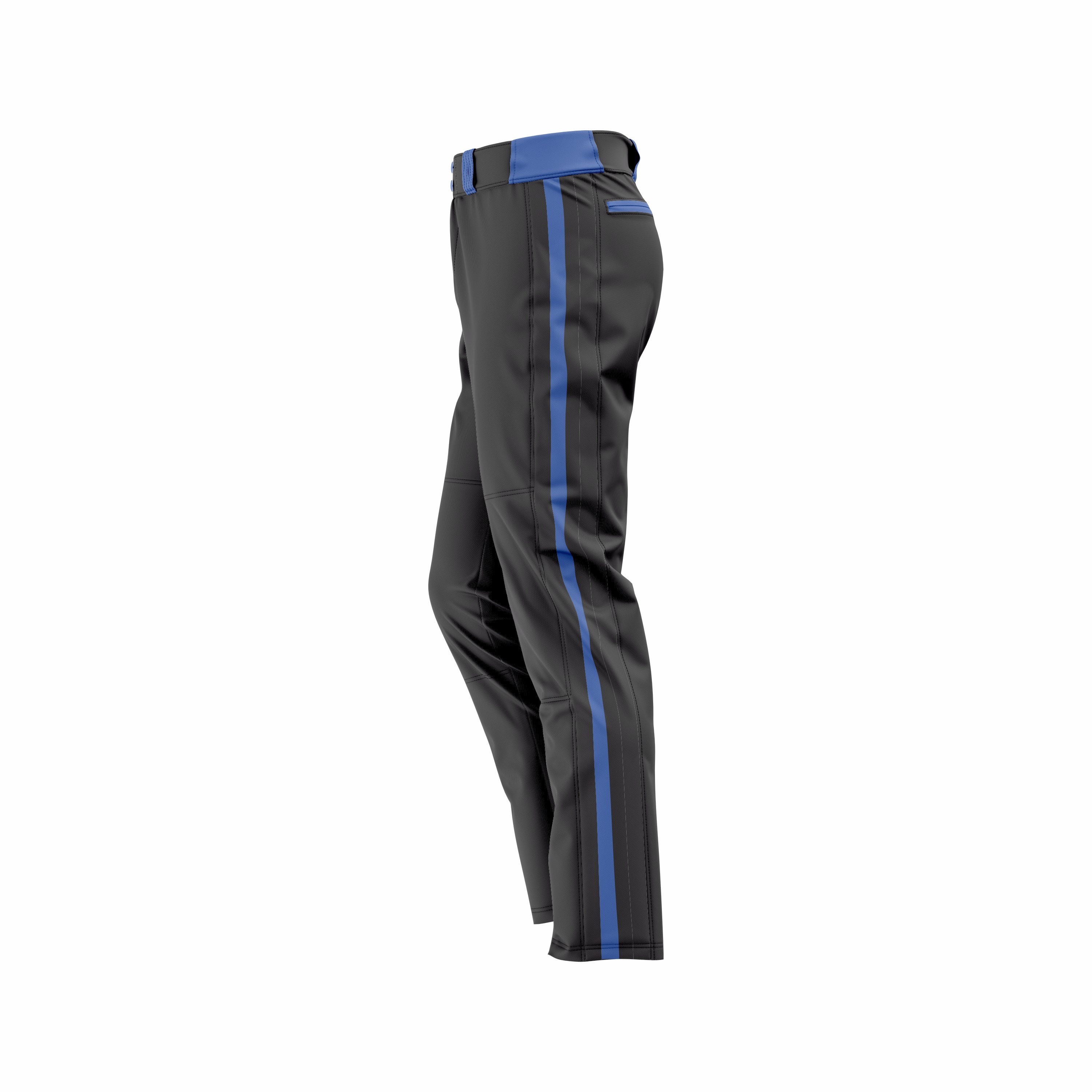 Custom Black & Blue Baseball Pant