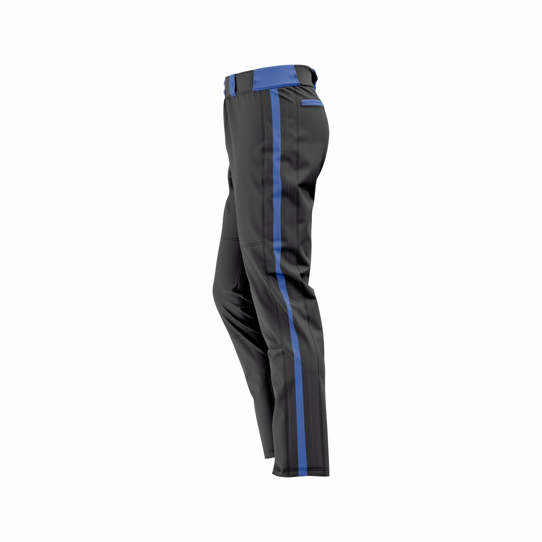 Custom Black & Blue Baseball Pant