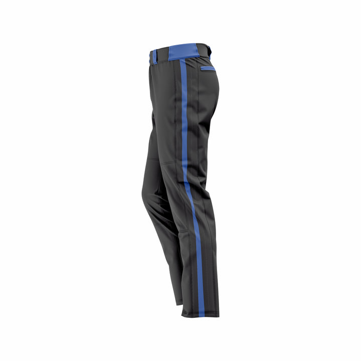 Custom Black & Blue Baseball Pant