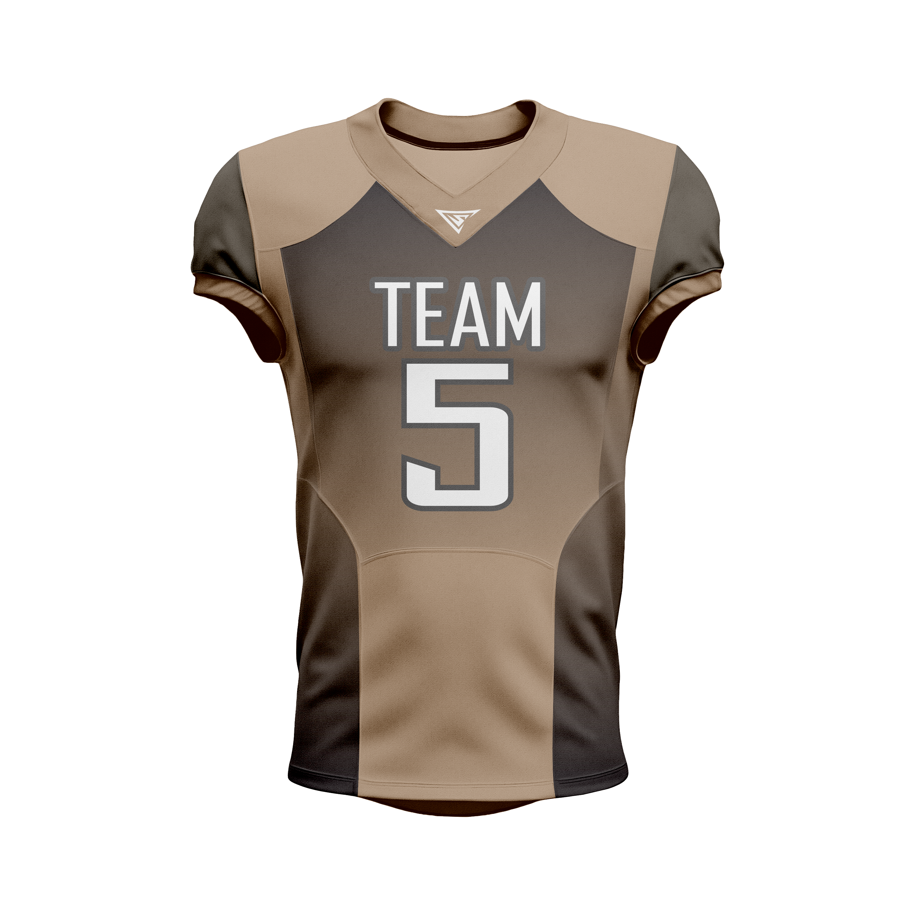 Custom Brown & Black American Football Jersey