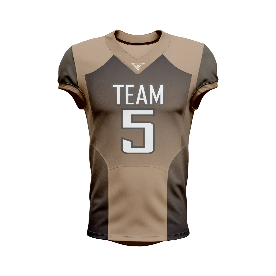 Custom Brown & Black American Football Jersey