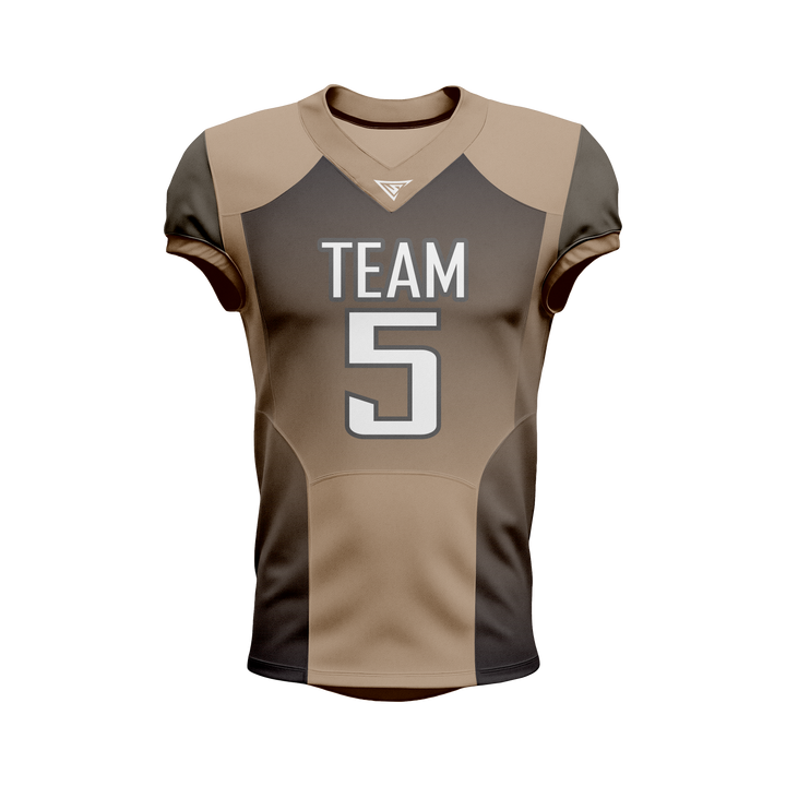 Custom Brown & Black American Football Jersey