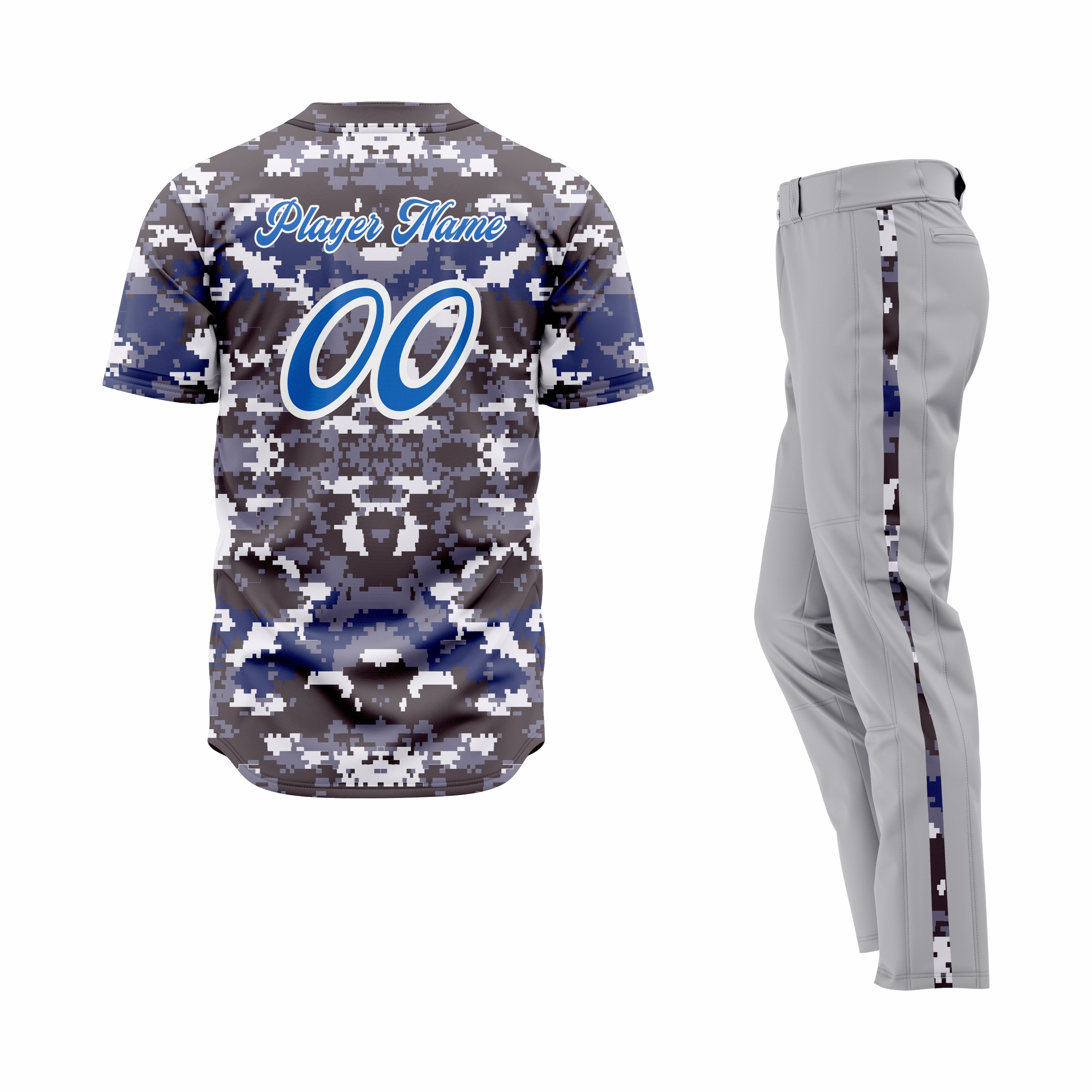 CUSTOM CAMO BASEBALL UNIFORM