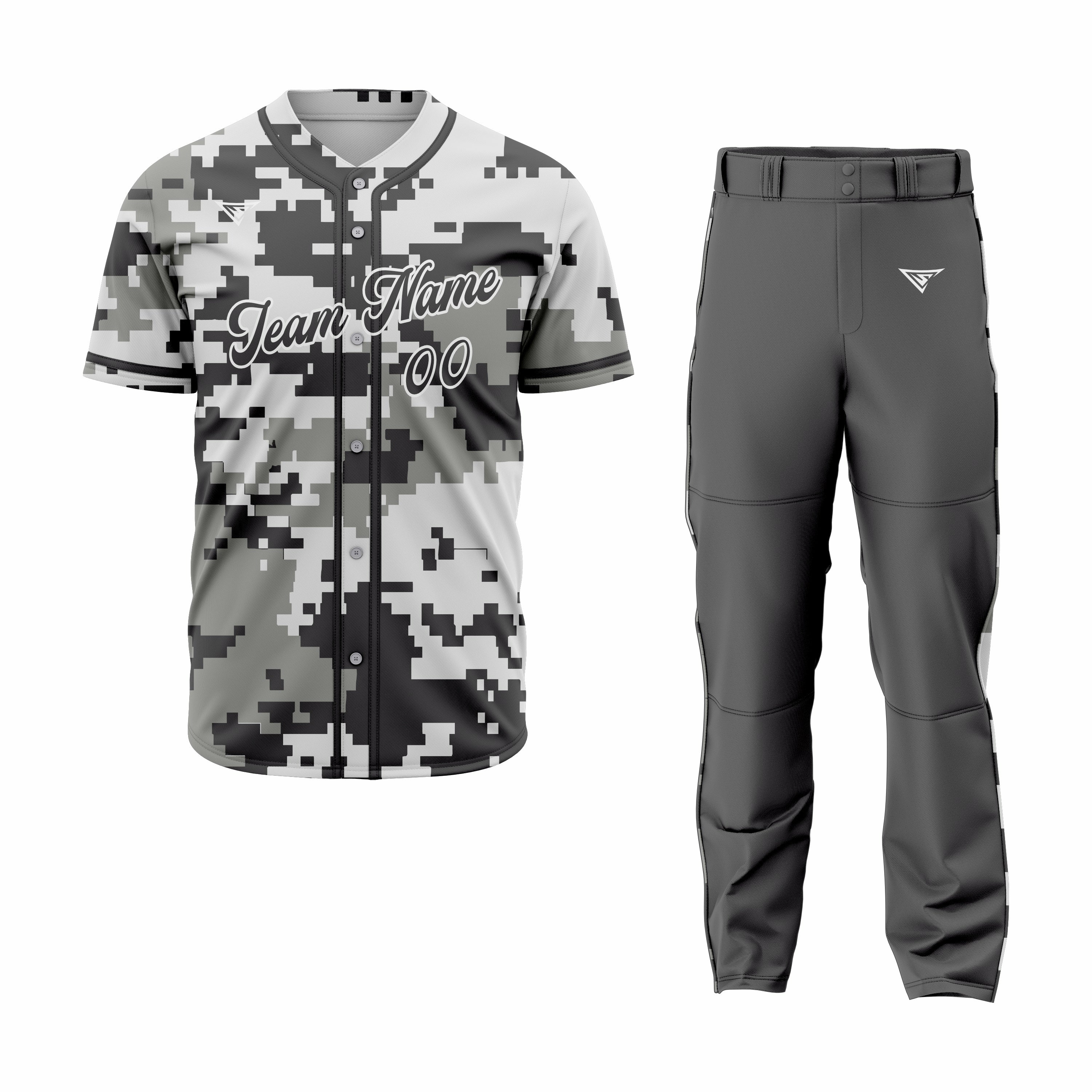Custom Green, Black & White Authentic Baseball Uniform