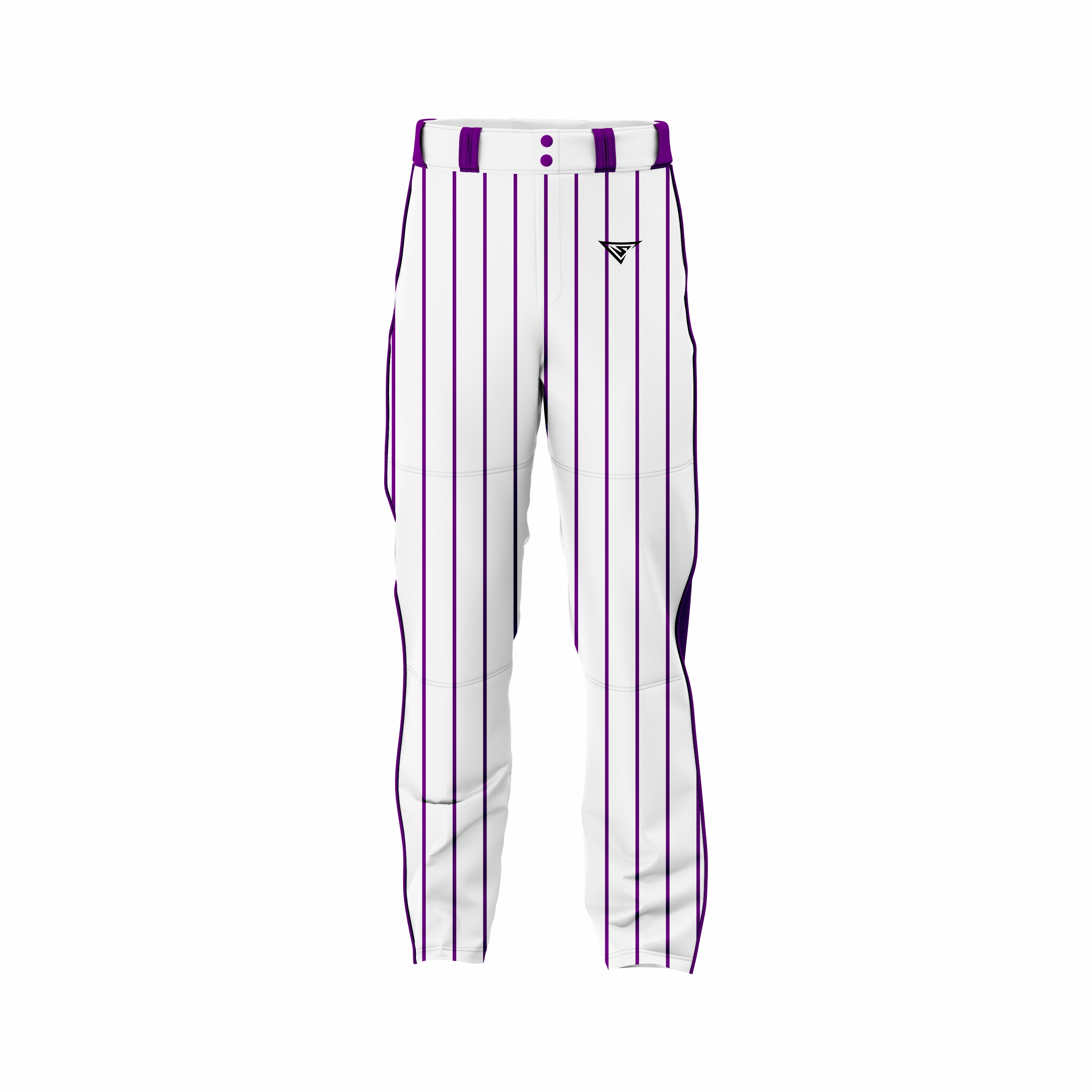 Custom White & Purple softball Pant