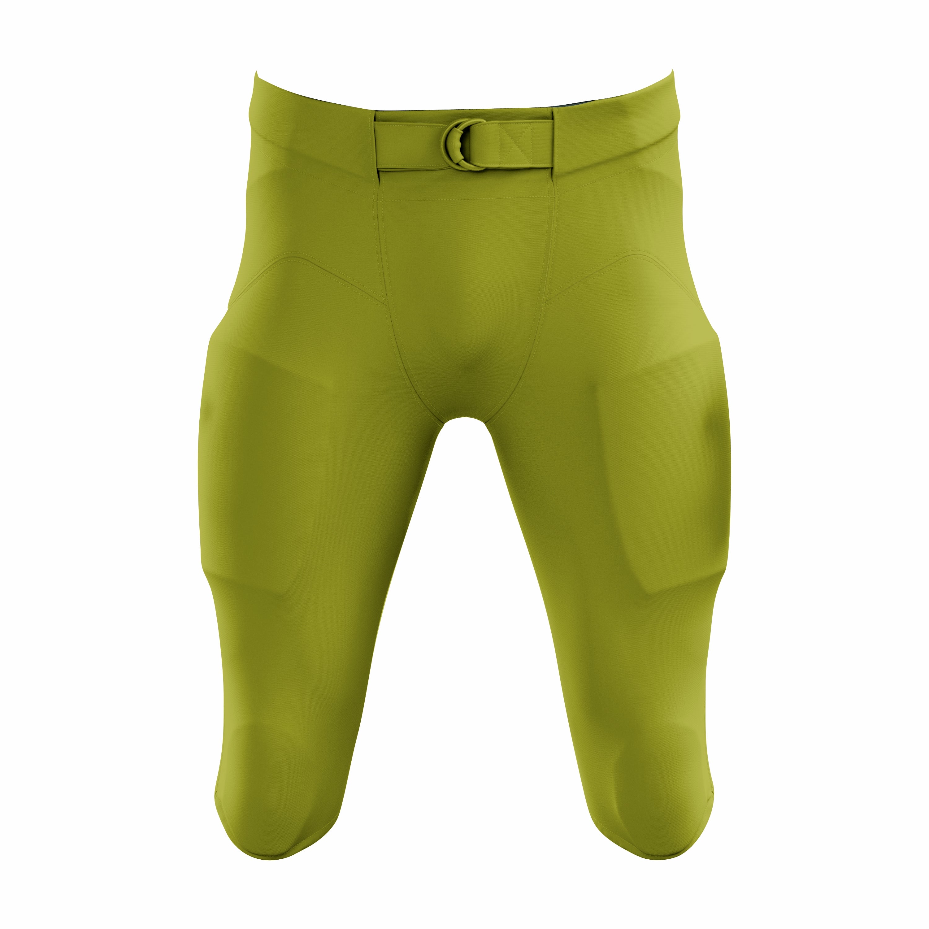 Custom Lime Green Authentic Integrated Football Pant (High Rise)