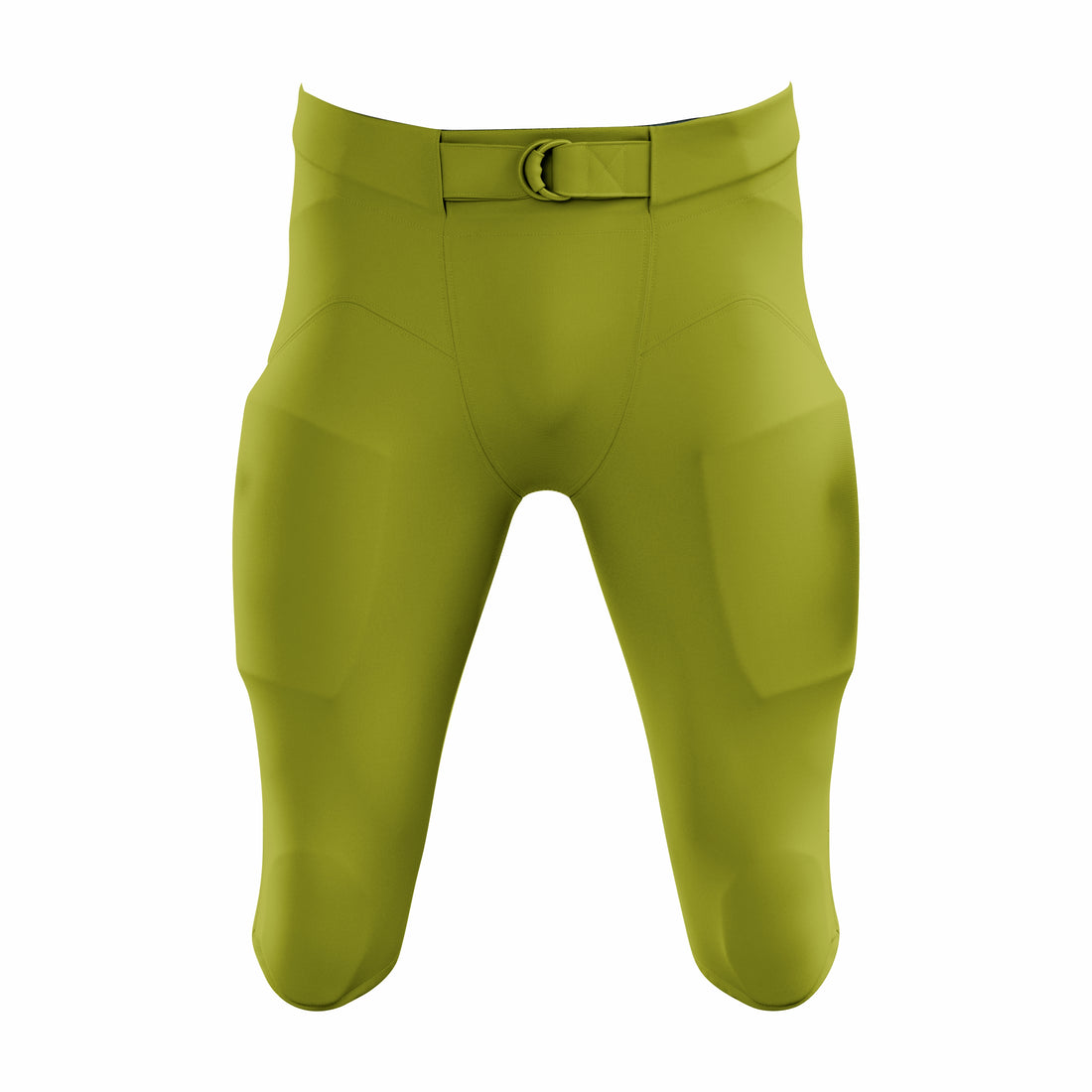 Custom Lime Green Authentic Integrated Football Pant (High Rise)
