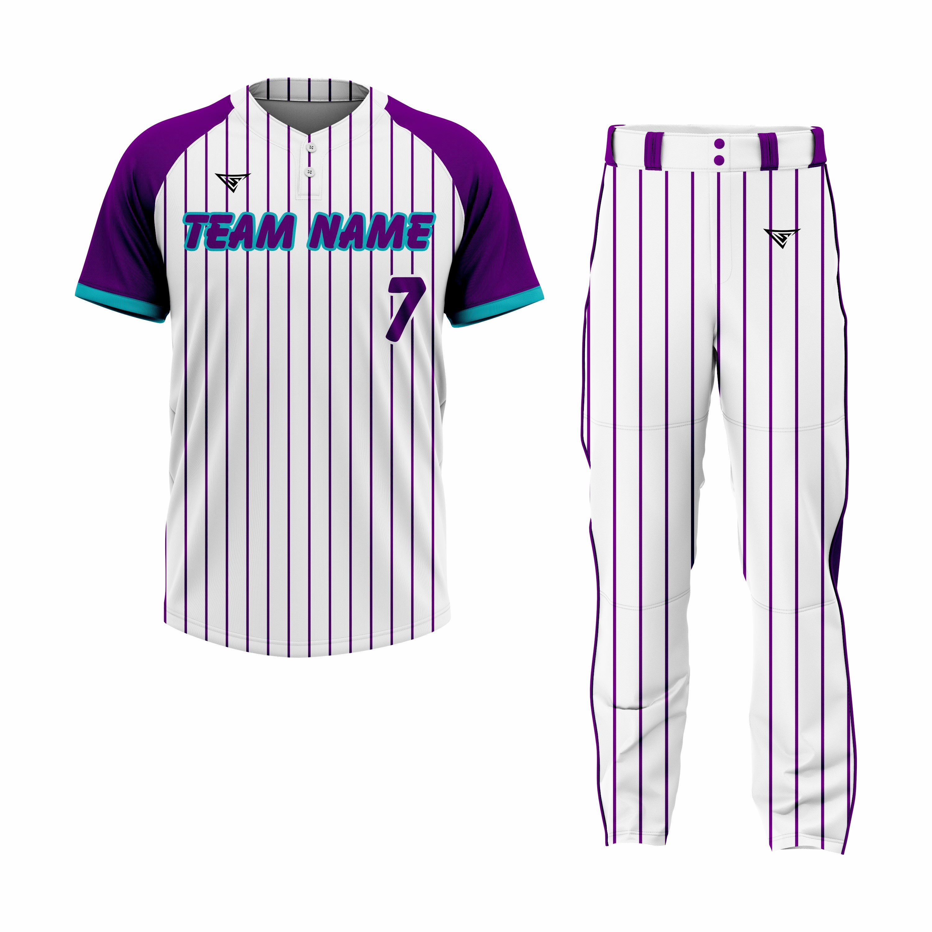 Custom White & Maroon Authentic Softball Uniform