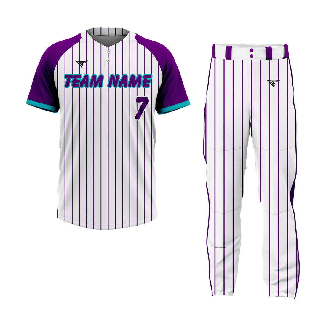 Custom White & Maroon Authentic Softball Uniform