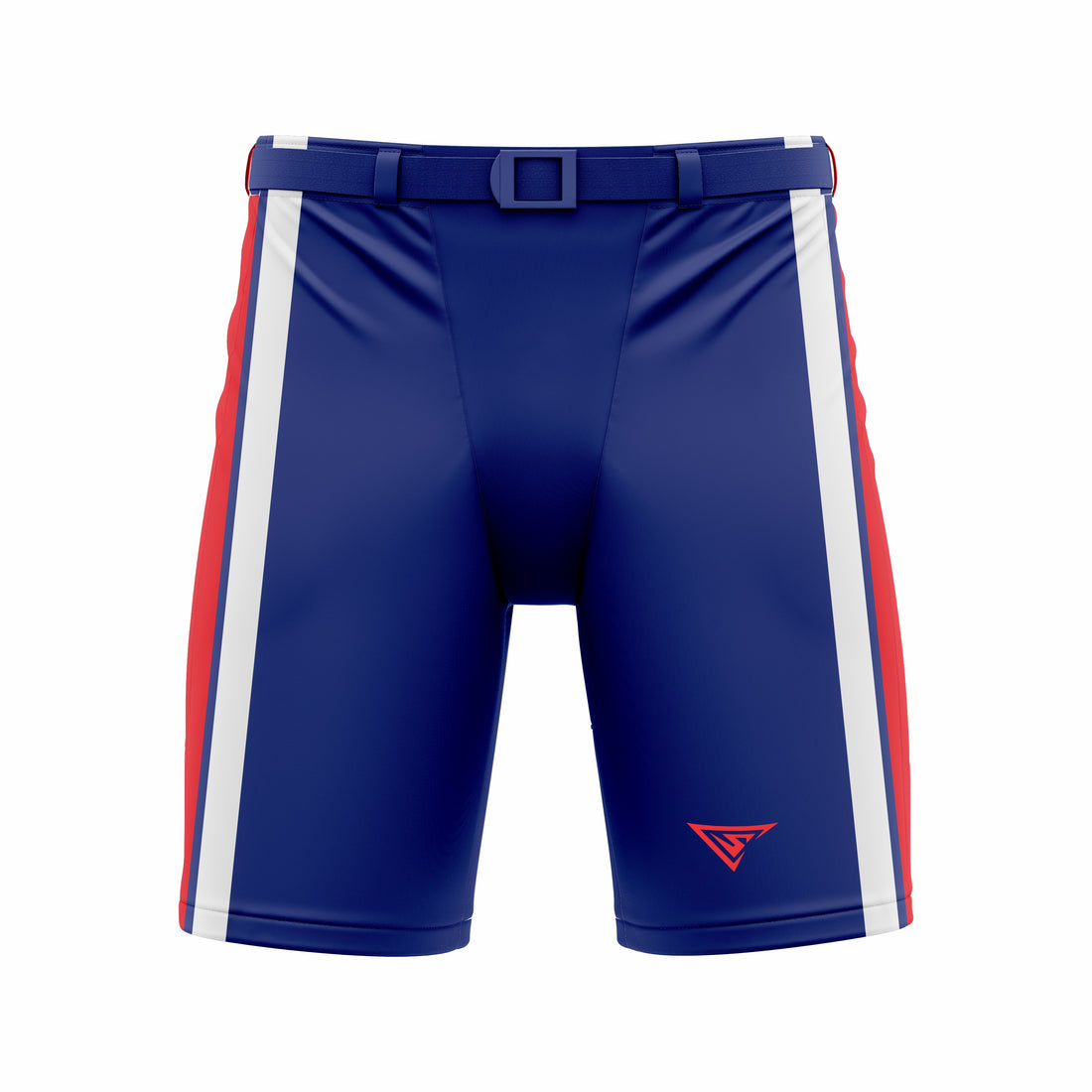 Custom Blue red white Hockey Shell Short