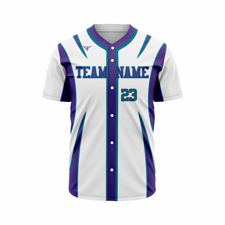 Custom Baseball full Buttons Jersey Sublimated