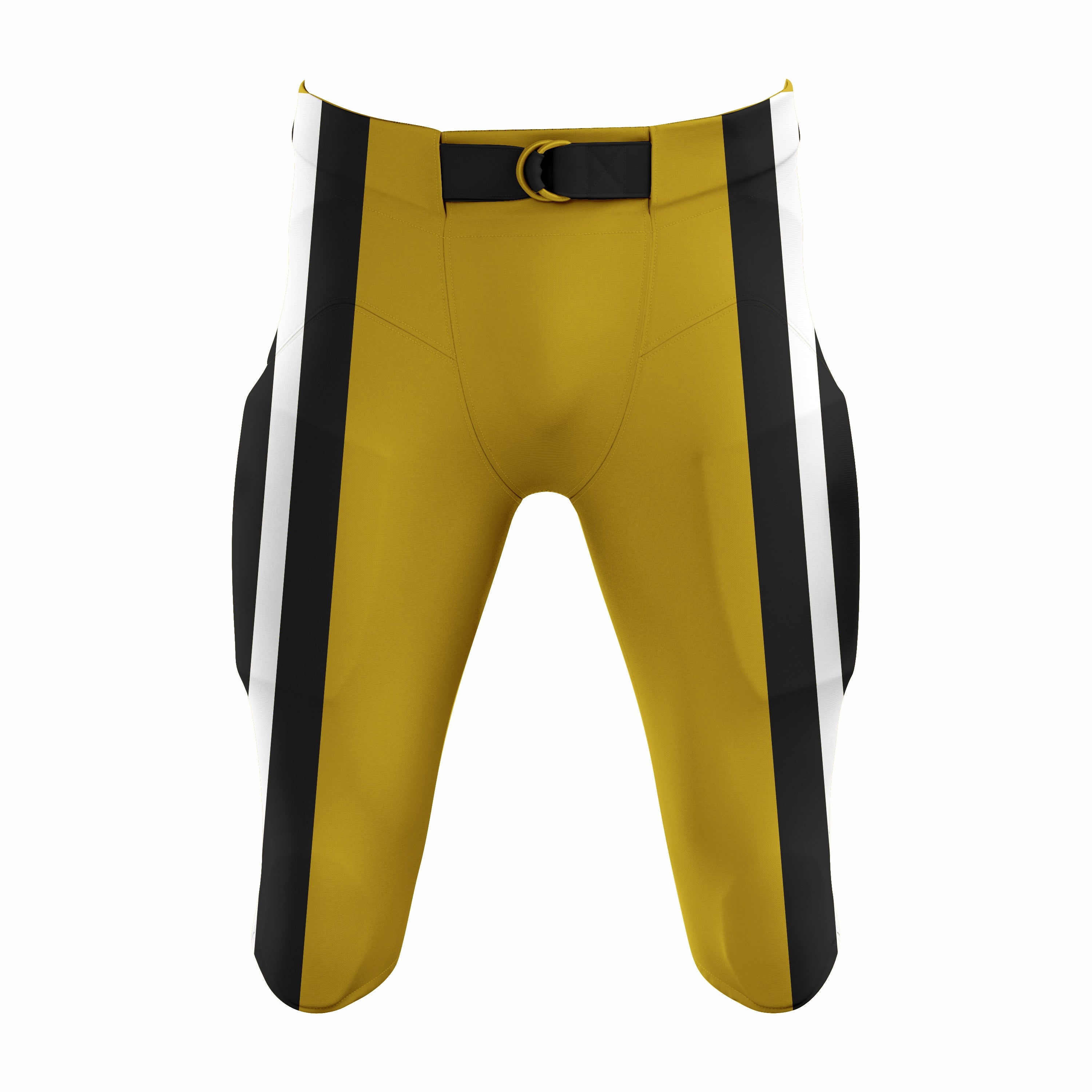 Custom Orange, Black & White American Football Pant