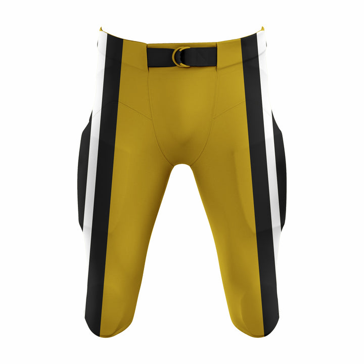 Custom Orange, Black & White American Football Pant
