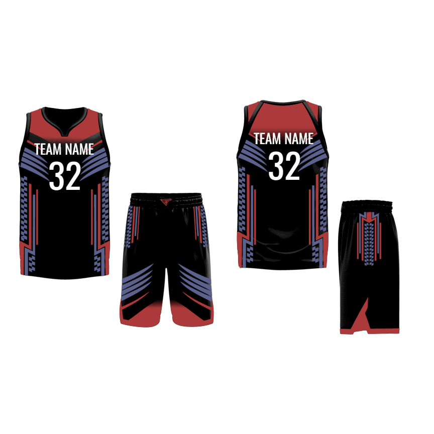 CUSTOM BLACK PINK GREY BASKETBALL UNIFORM