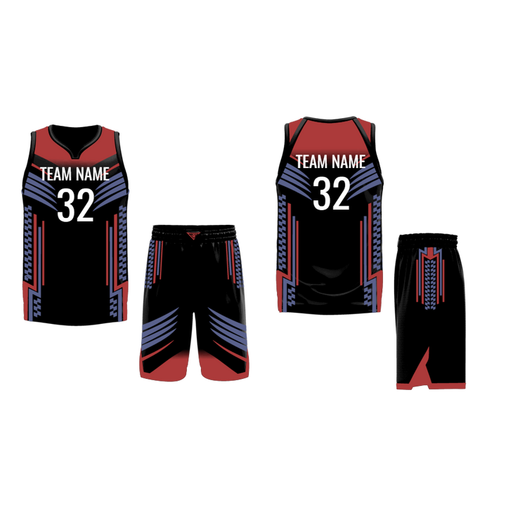 CUSTOM BLACK PINK GREY BASKETBALL UNIFORM