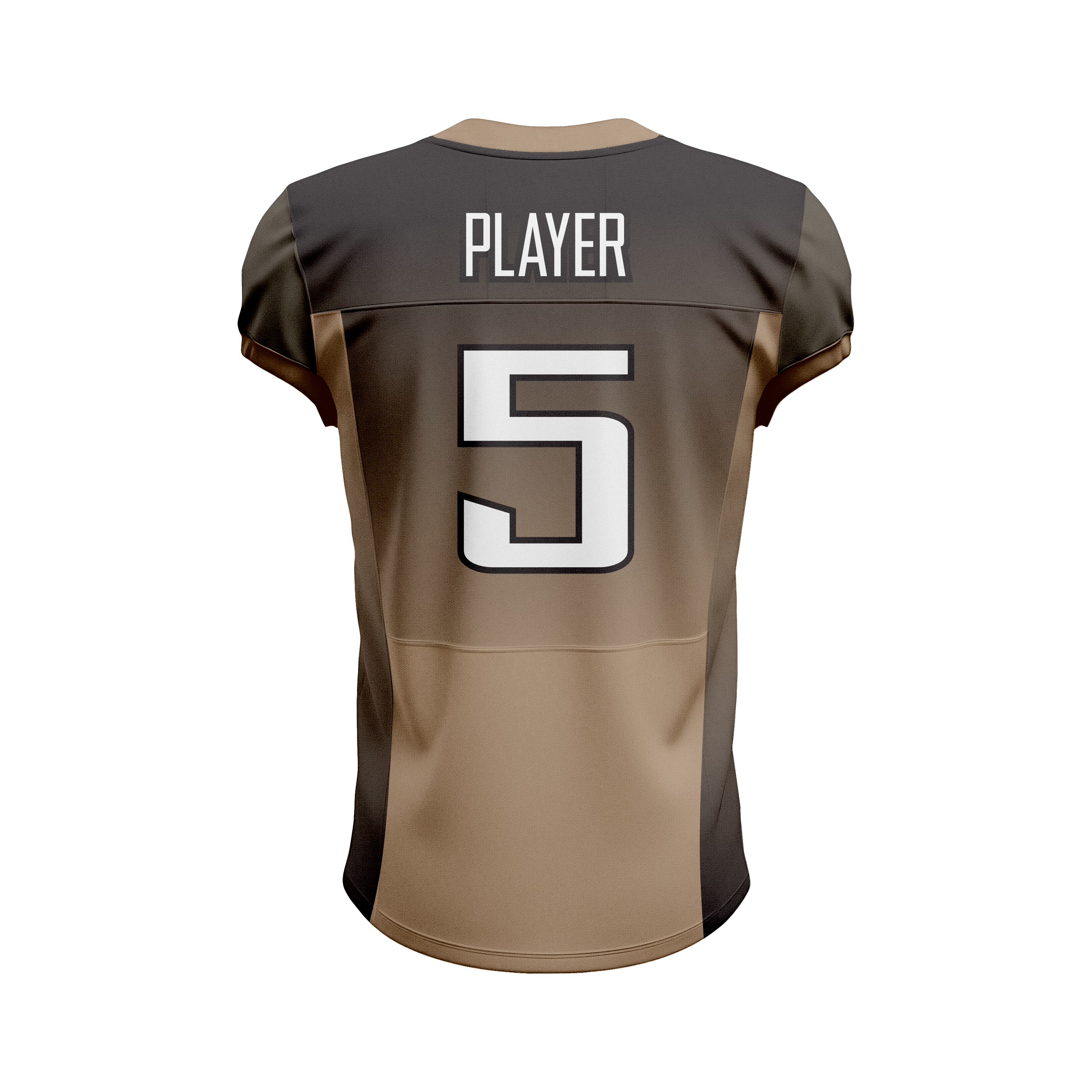 Custom Brown & Black American Football Jersey