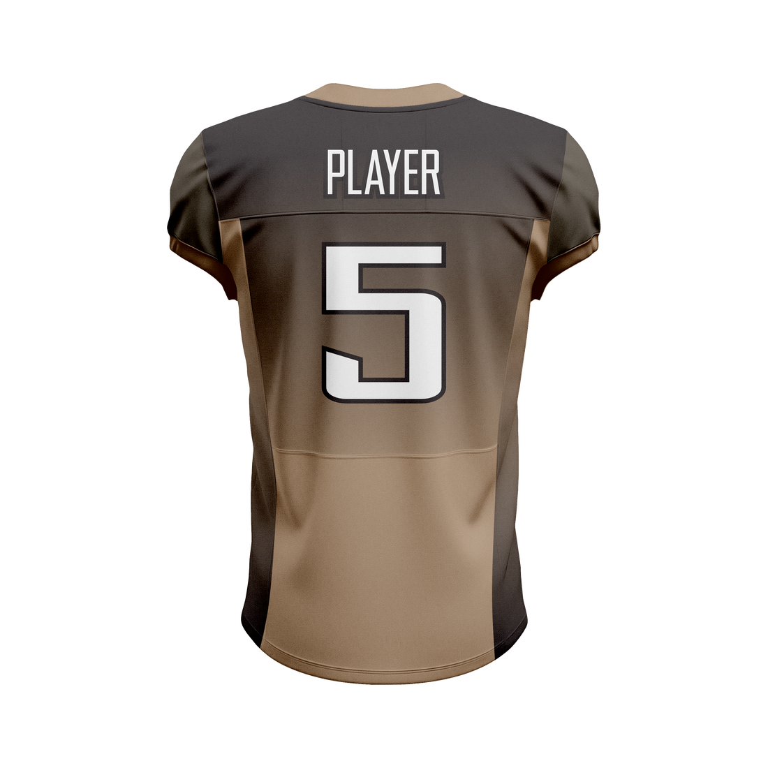 Custom Brown & Black American Football Jersey