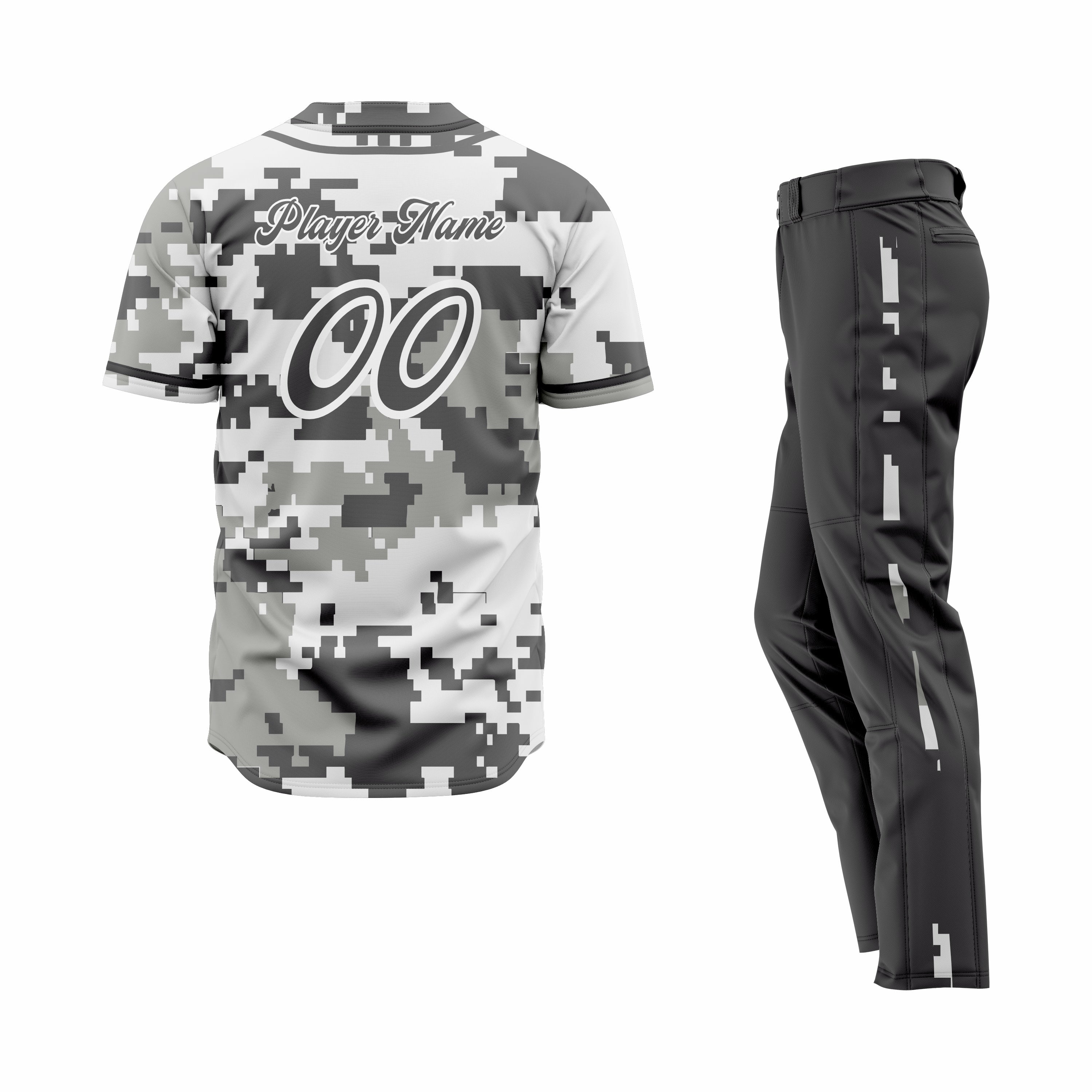 Custom Green, Black & White Authentic Baseball Uniform