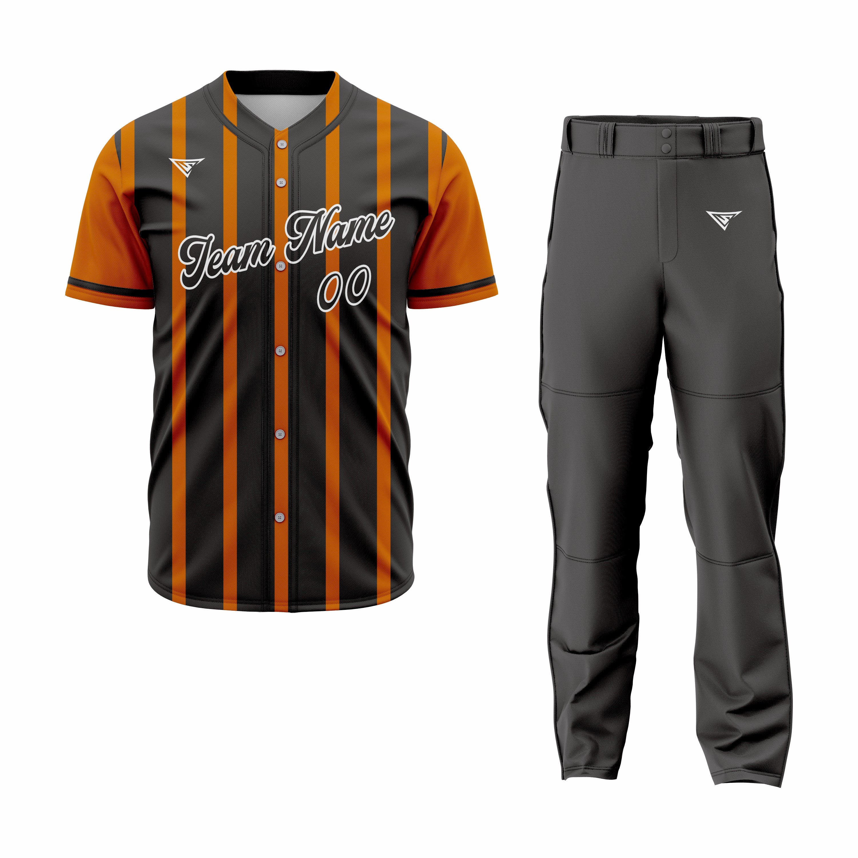 CUSTOM BLACK MUSTARD BASEBALL UNIFORM