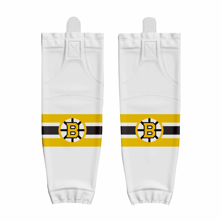 Custom Black yellow white Hockey Socks
