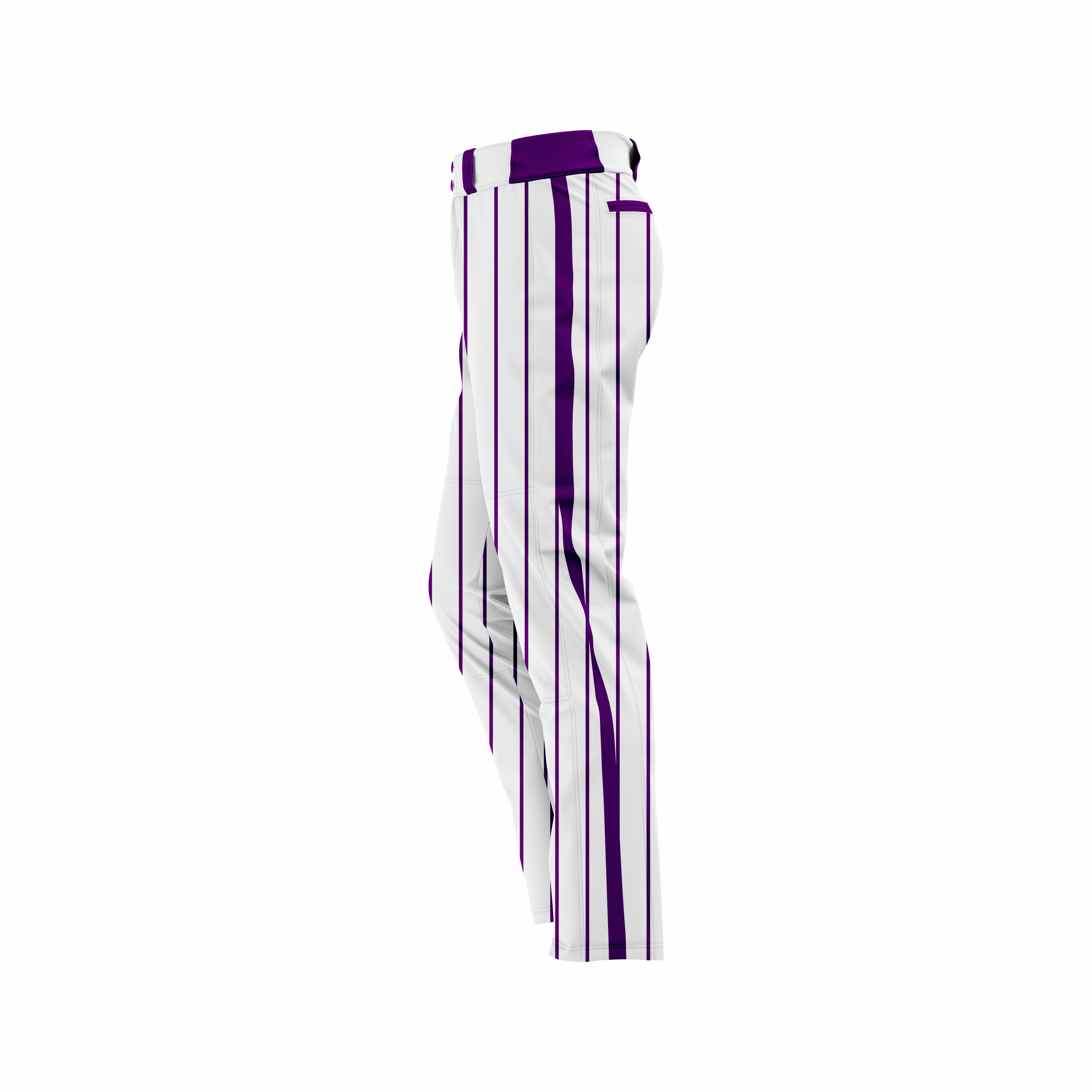 Custom White & Purple softball Pant