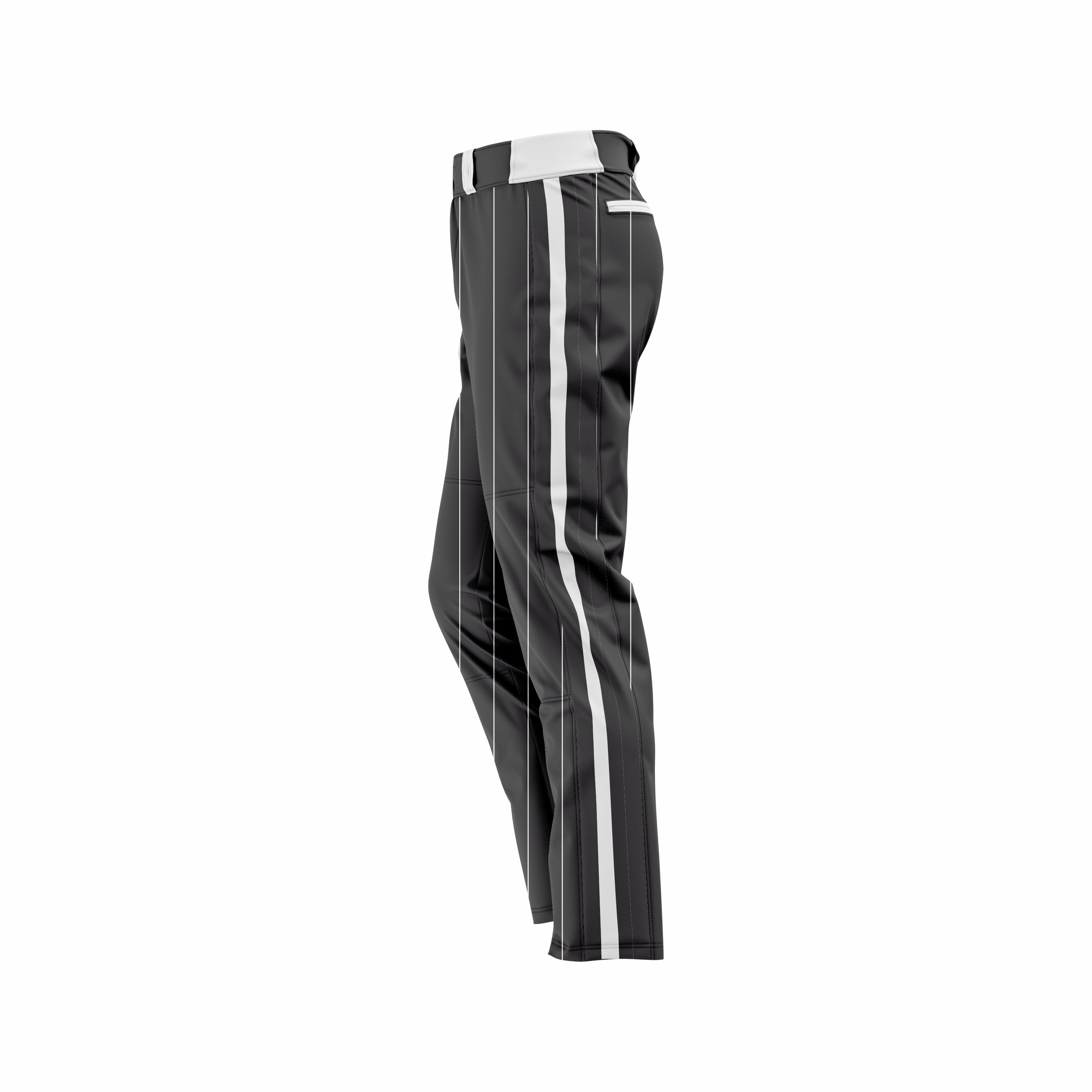 Custom Black & White Baseball Pant