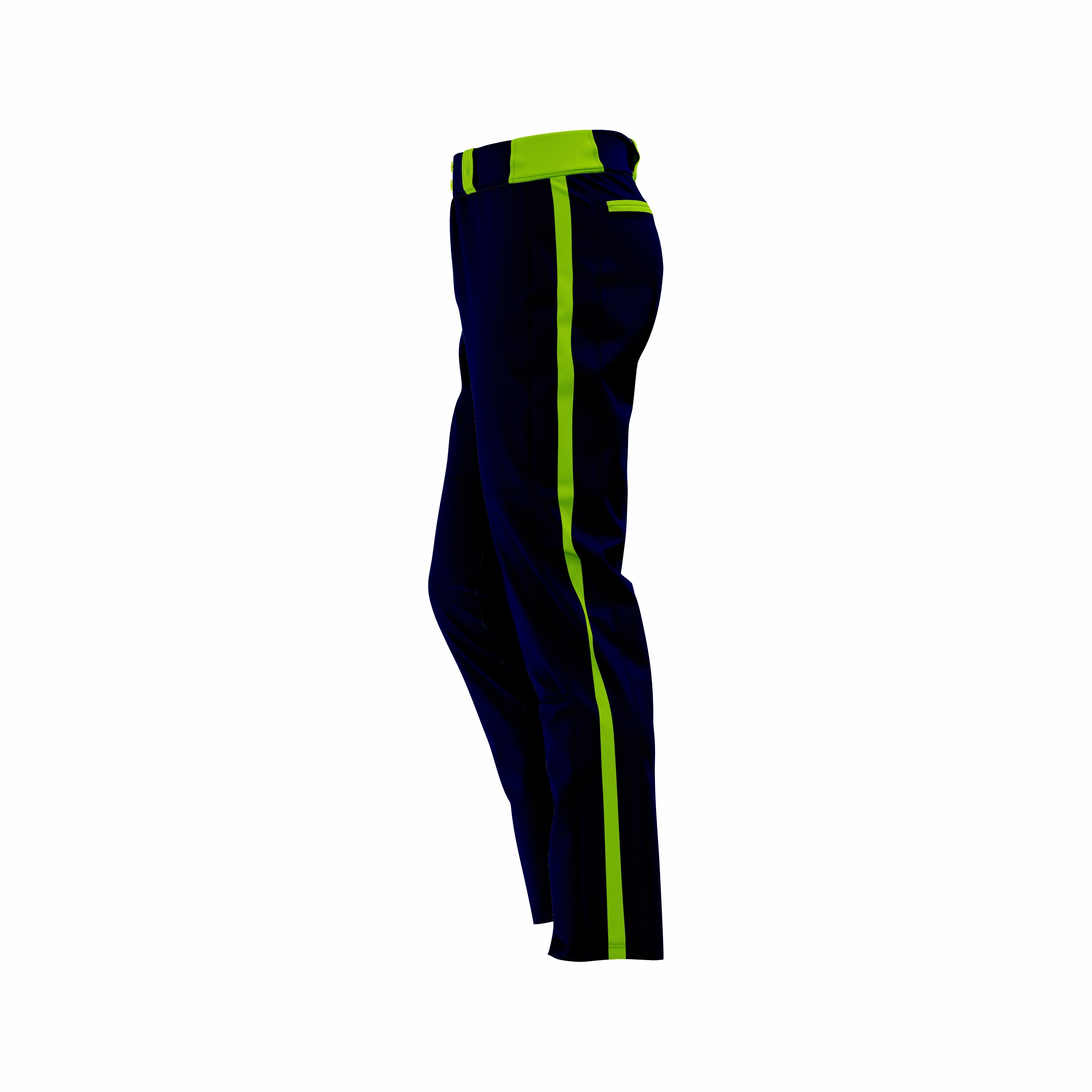 Custom Dark Blue & Green softball Pant