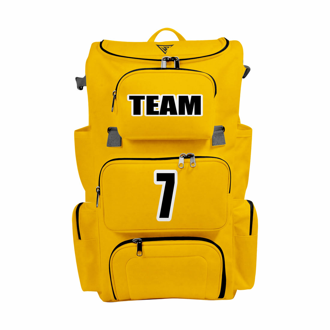 CUSTOM YELLOW & BLACK ELITE BASEBALL/SOFTBALL BACKPACKS