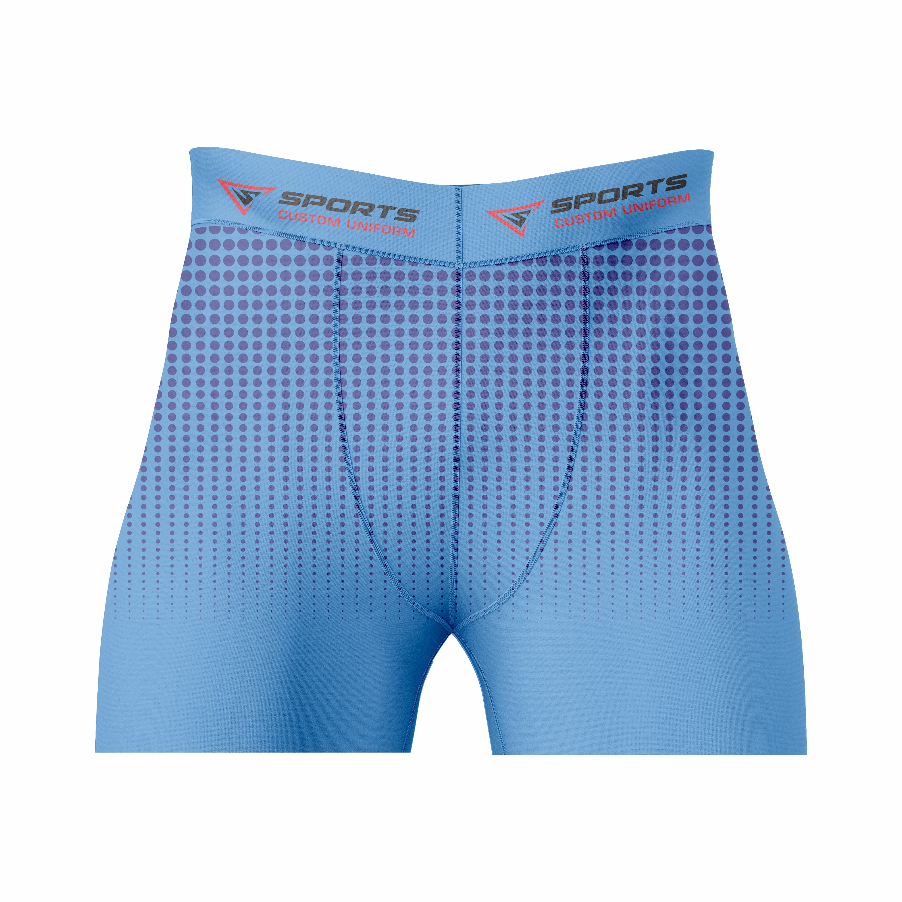 Custom Blue Navy Authentic Compression Short