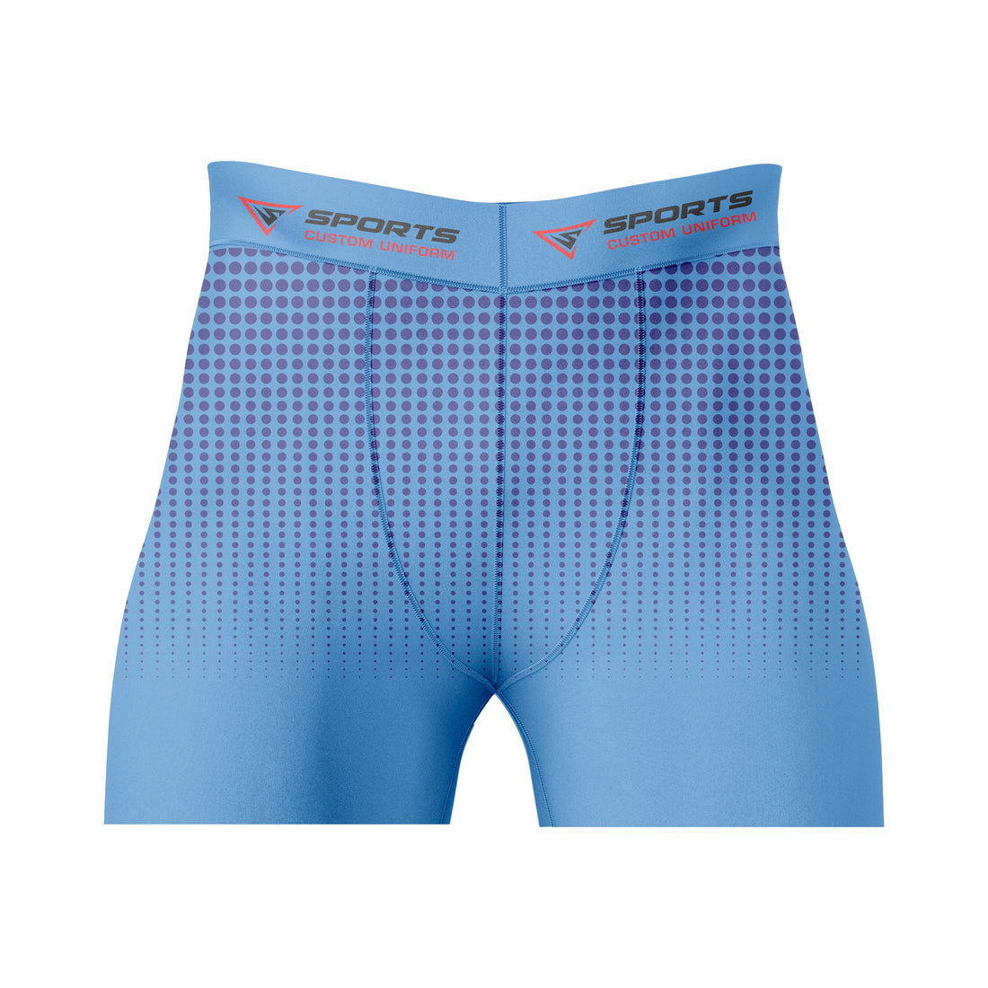 Custom Blue Navy Authentic Compression Short