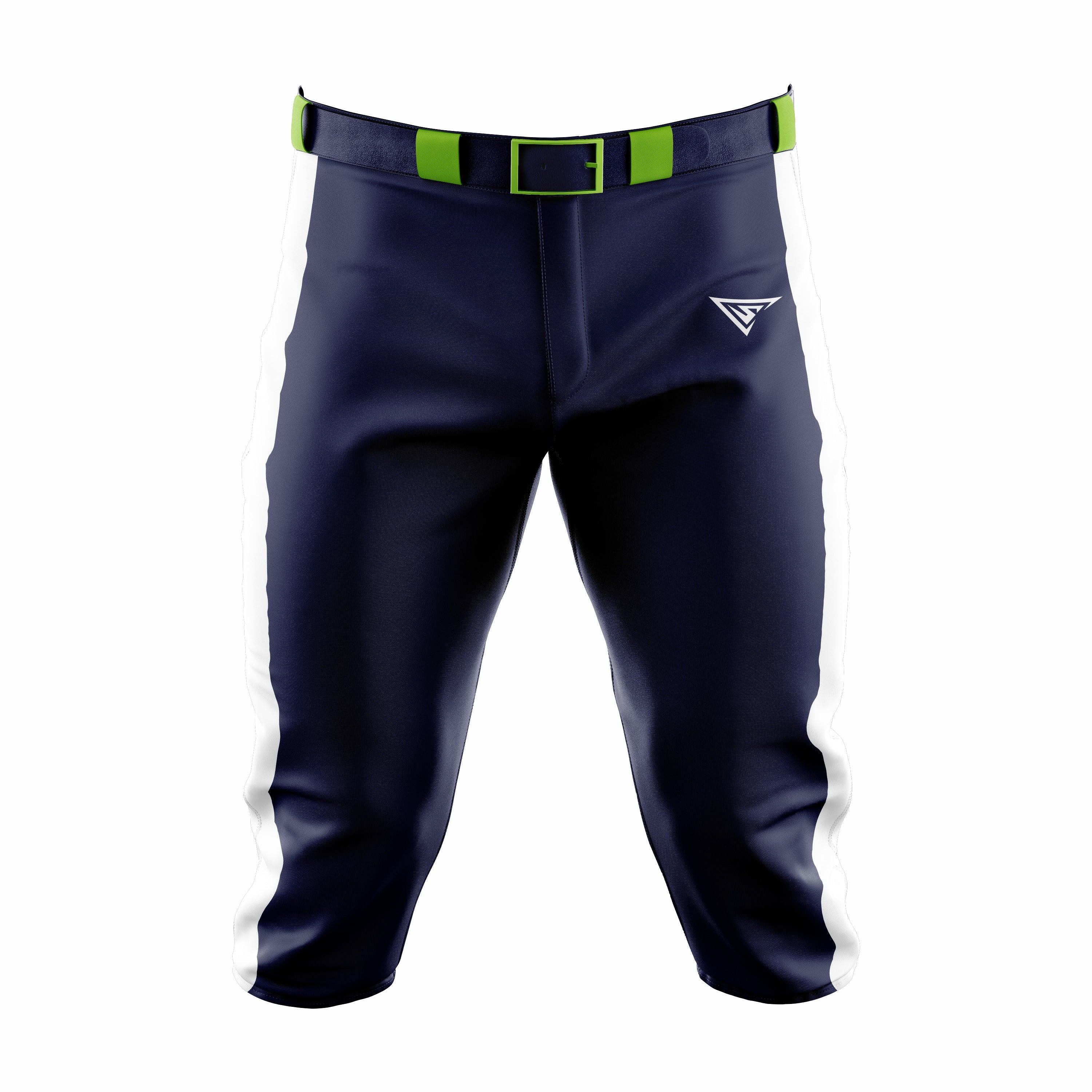 Custom Dark Blue & Green Baseball Knicker Pant
